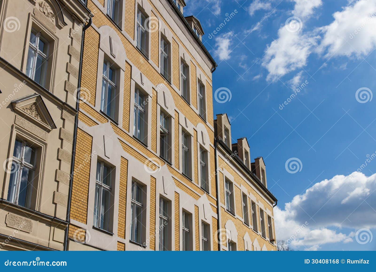 front of buildings in an old town in germany