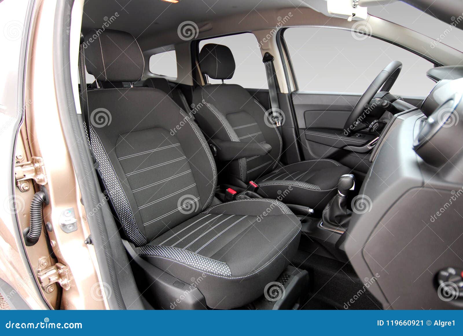 Front car seats stock image. Image of passenger, light 119660921