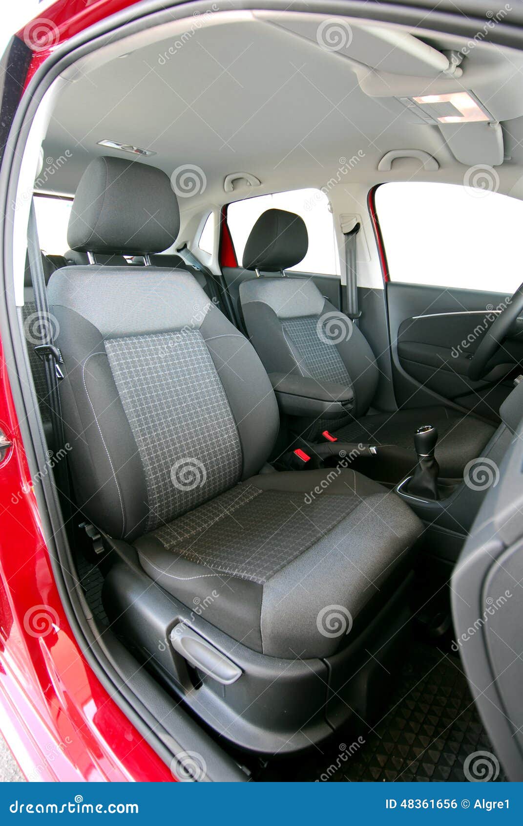 Front car seats stock photo. Image of auto, interior 48361656