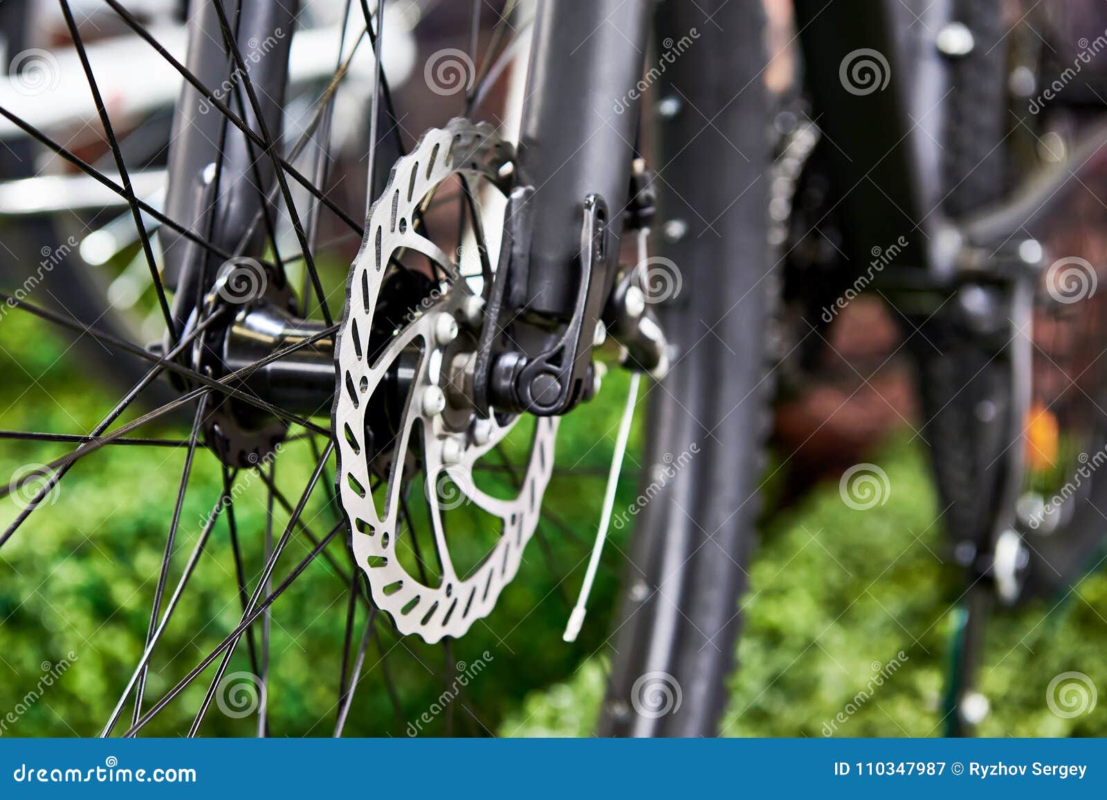 Front Disc Brake Mountain Bike Stock Image Image of metallic, brakes