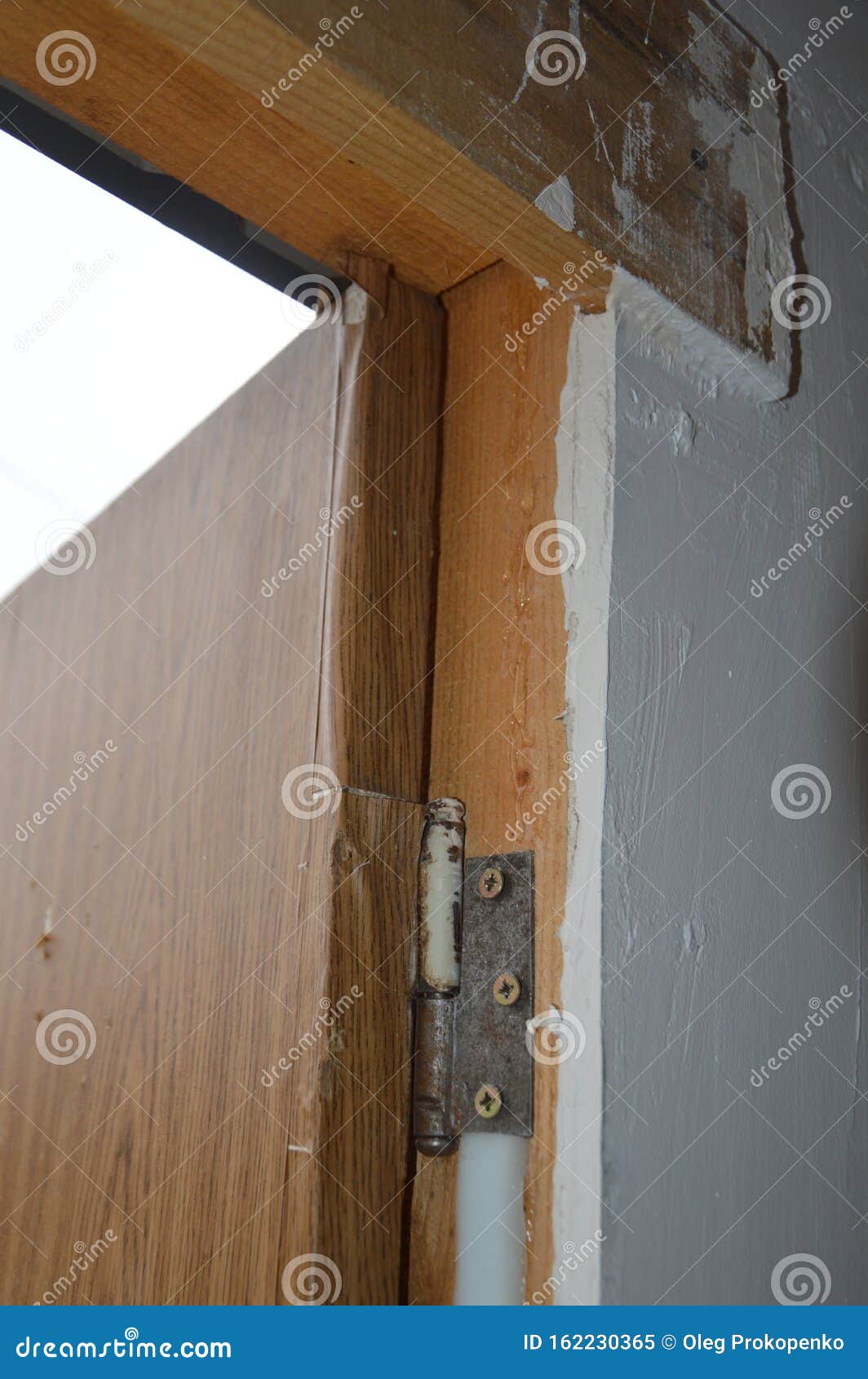 Front Door Insulation with Foam on the Box Stock Image Image of enter