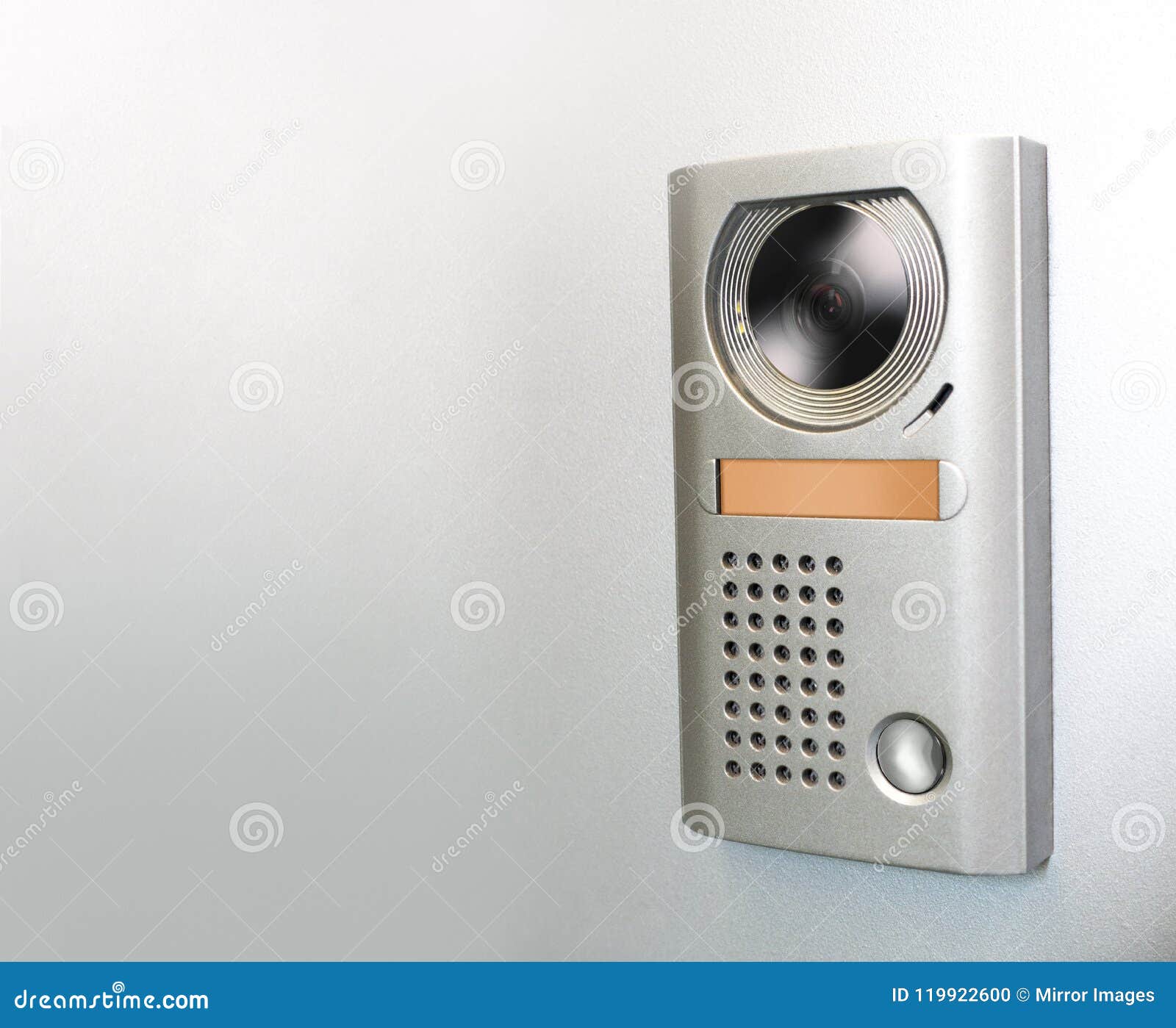 Speaker Camera Front Door Intercom With Speak Button Stock