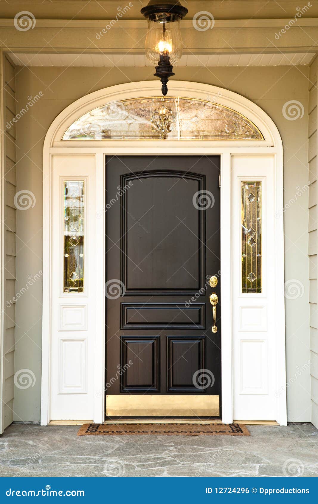 front door of upscale home