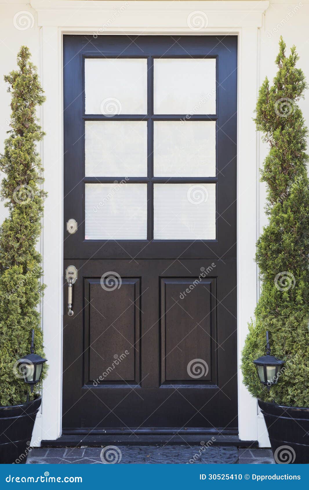 front door of an upscale home