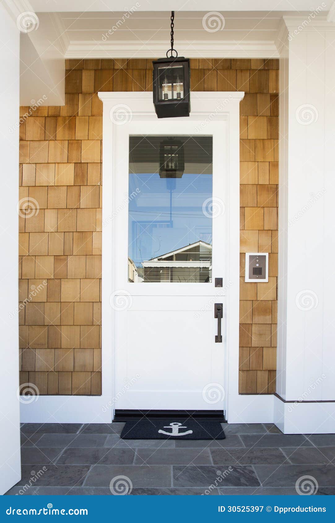 front door of an upscale home