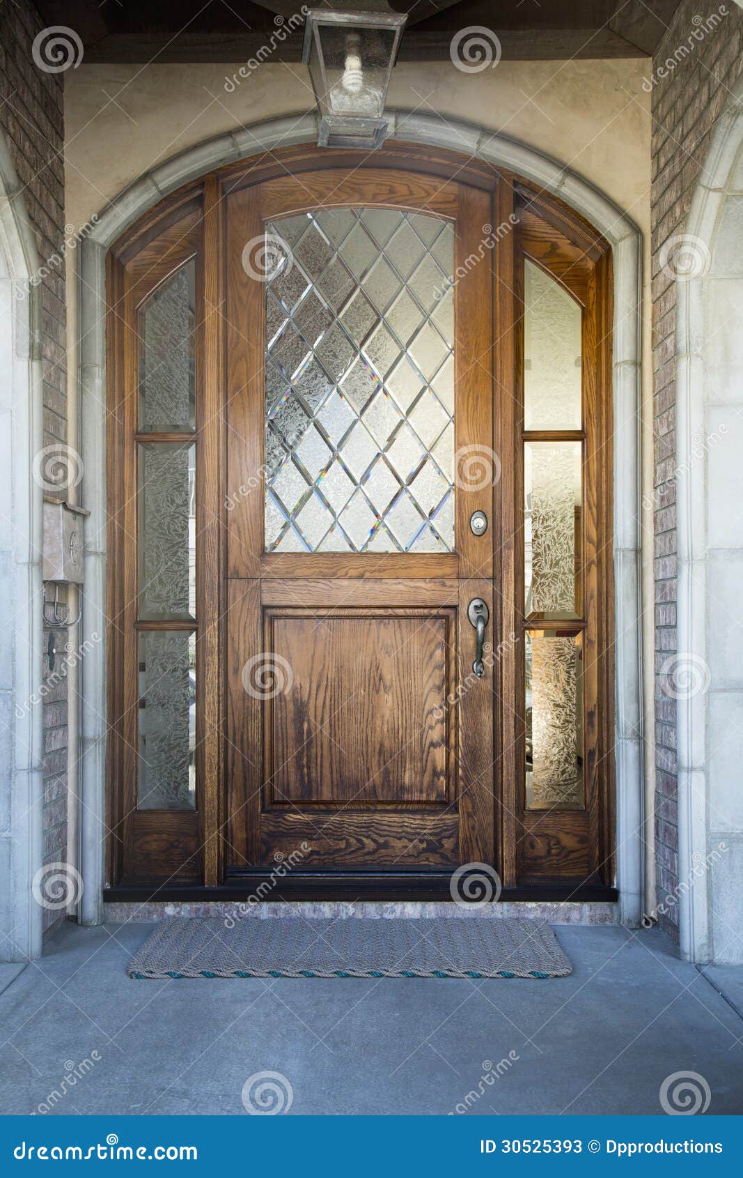 front door of an upscale home