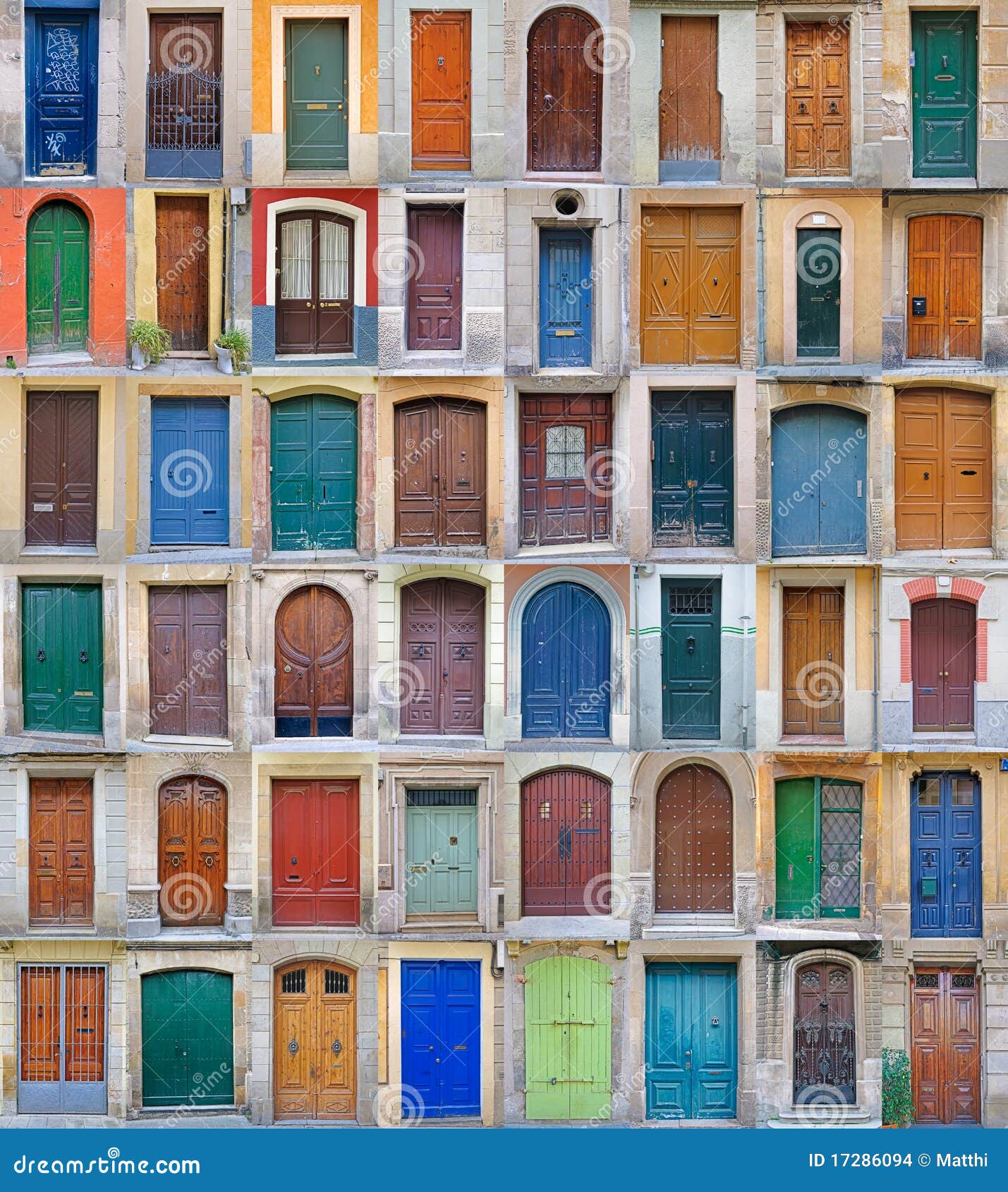 Front Doors, Barcelona, Spain - Vol 2 Stock Photo - Image of outdoor