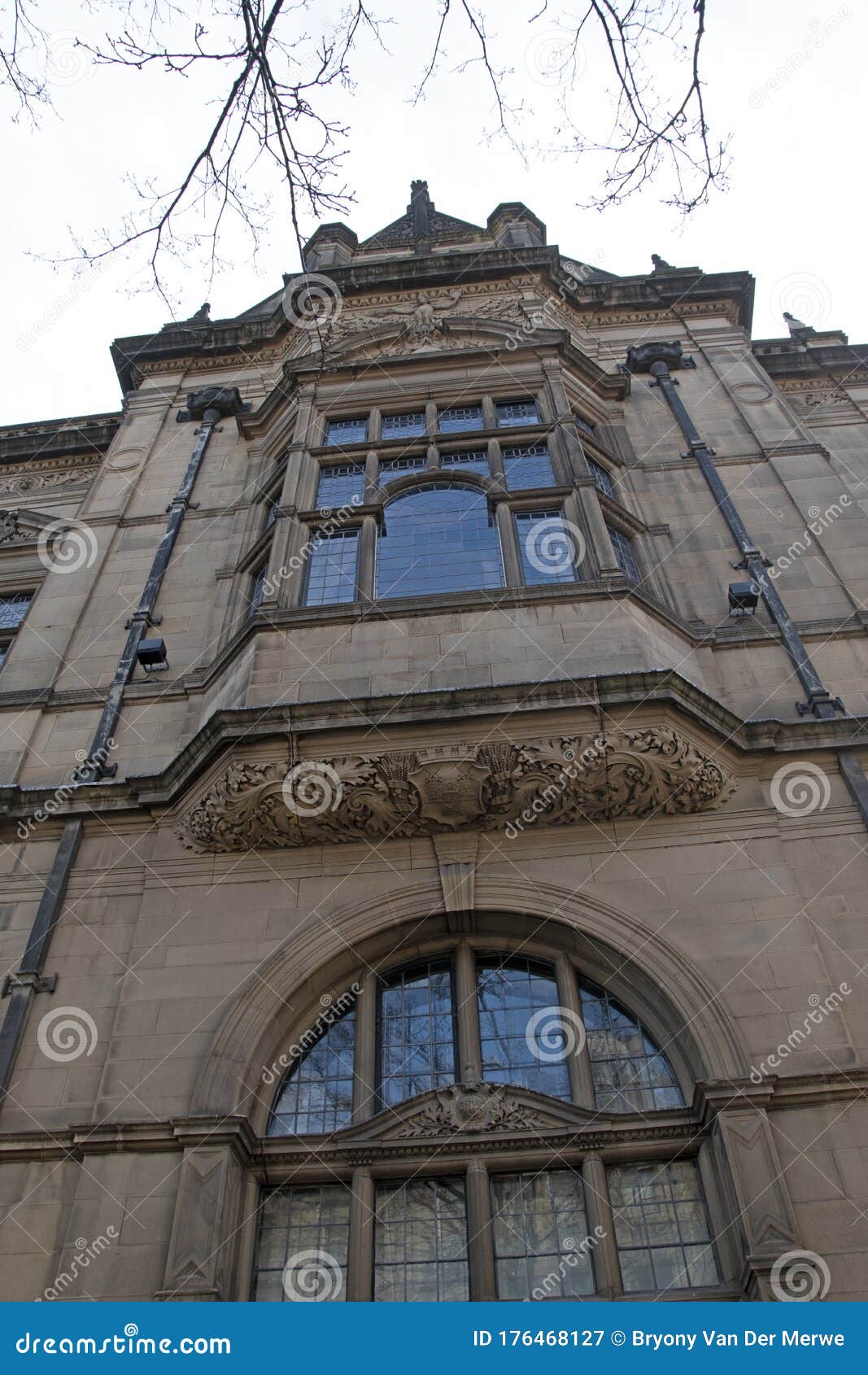 Front Entrance Sheffield Town Hall Stock Image Image of town, stone