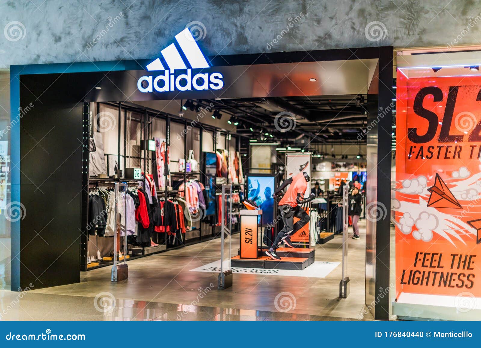 adidas store in the mall