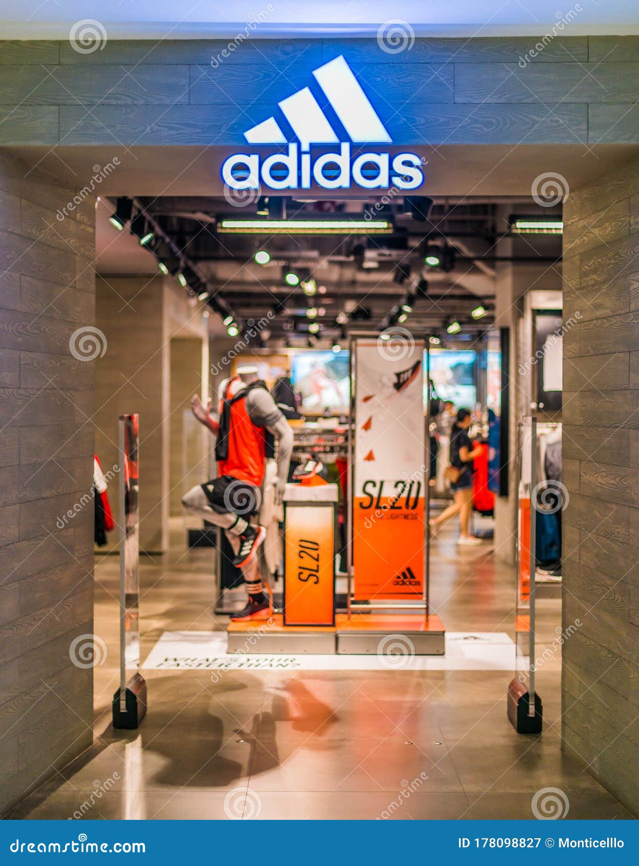 adidas store in the mall