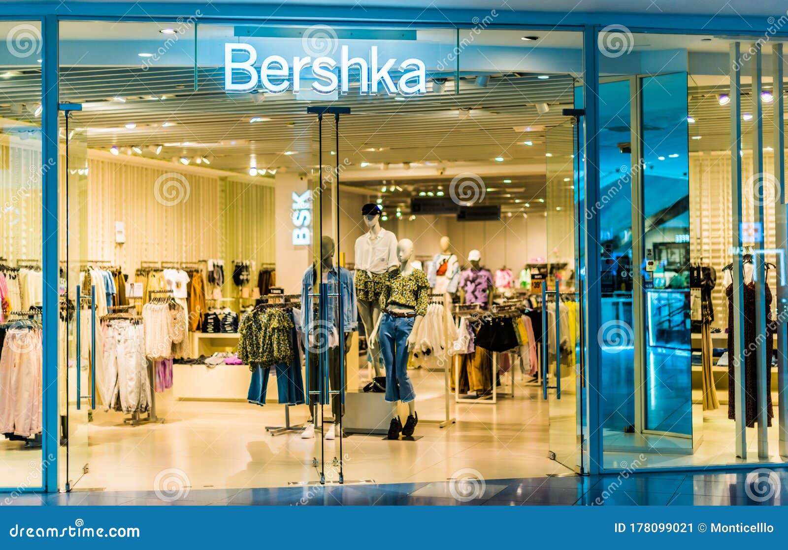 Front Entrance To Bershka Store in Singapore Shopping Mall Editorial ...