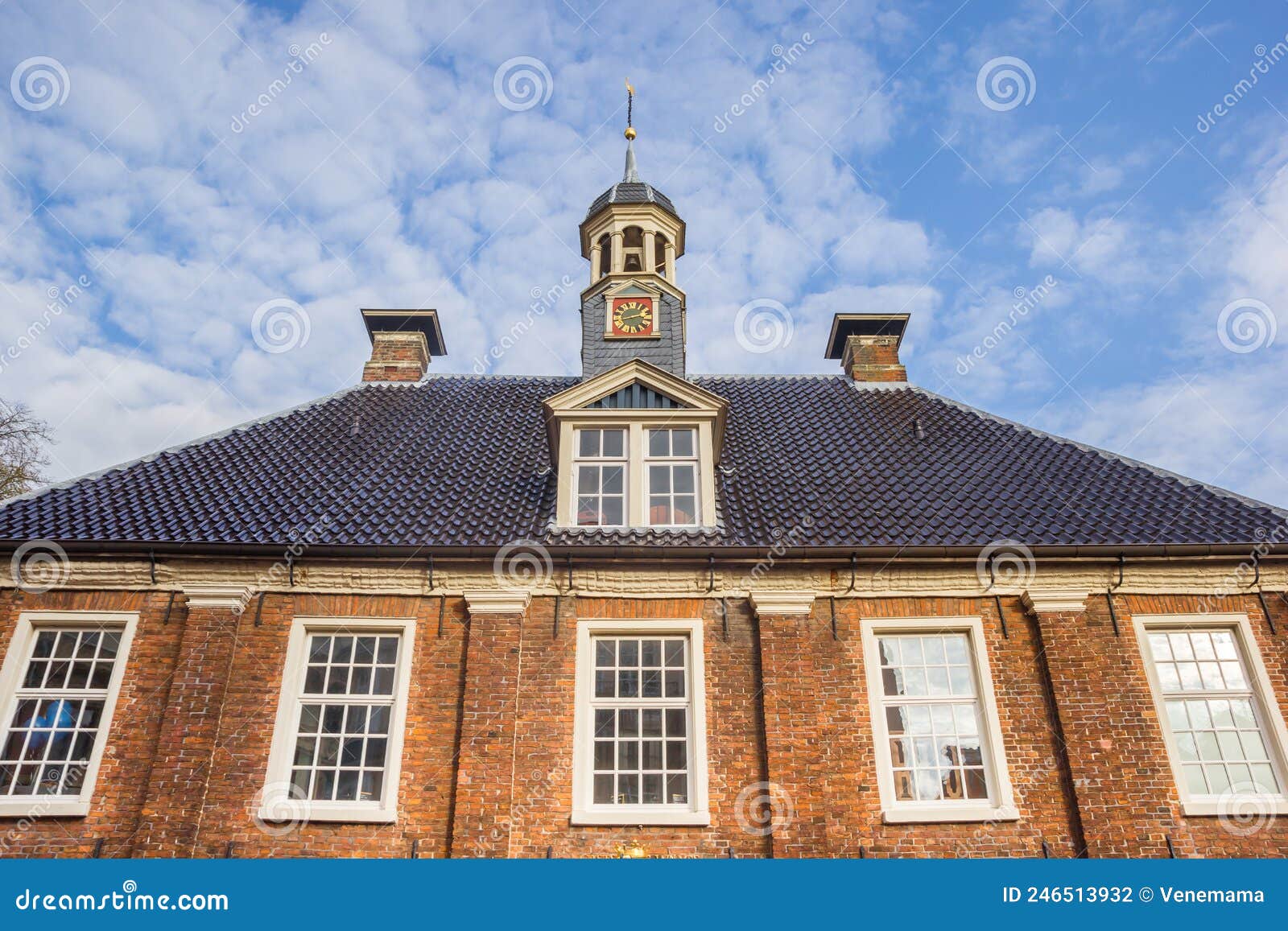 front facade of the historic weigh house in leer