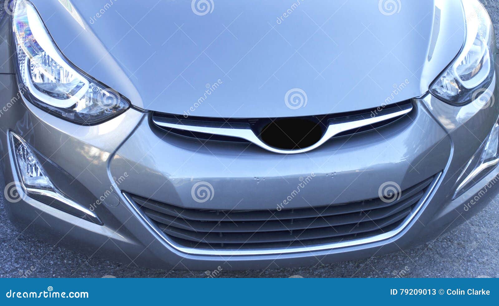 Front Grill and Lights of a 2016 Car Stock Image Image of automobile