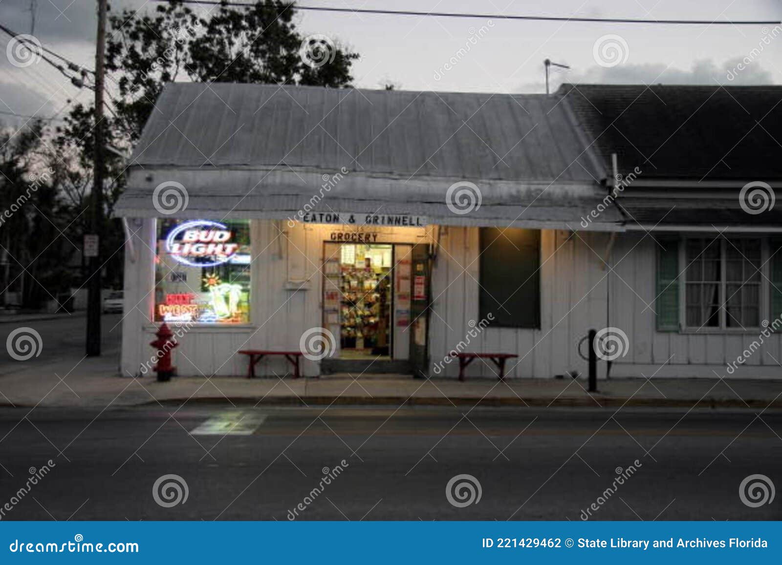 Front Of Grocery Store At The Corner Of Eaton And Grinnell Streets