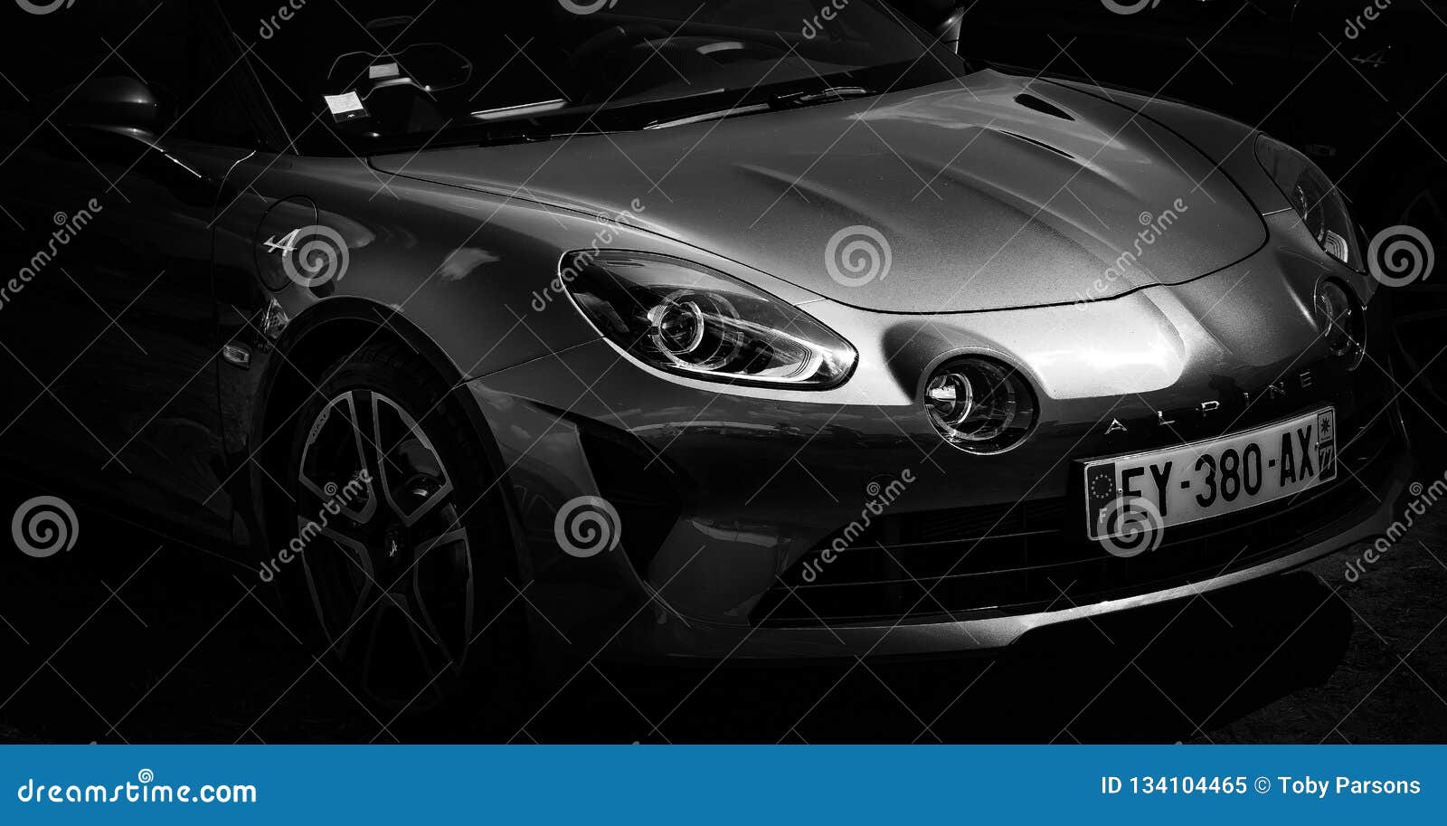 The Front Headlight of a Modern Sports Car Editorial Image Image of