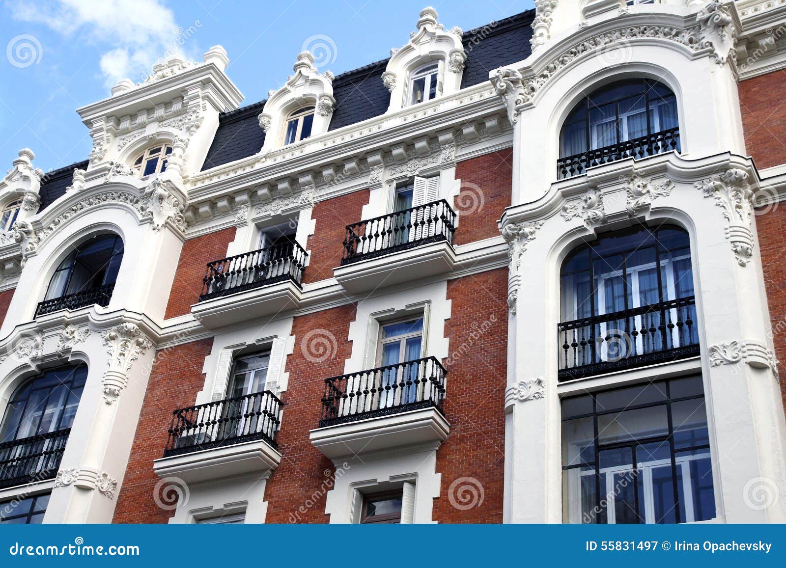 front of the house on gran via in madrid