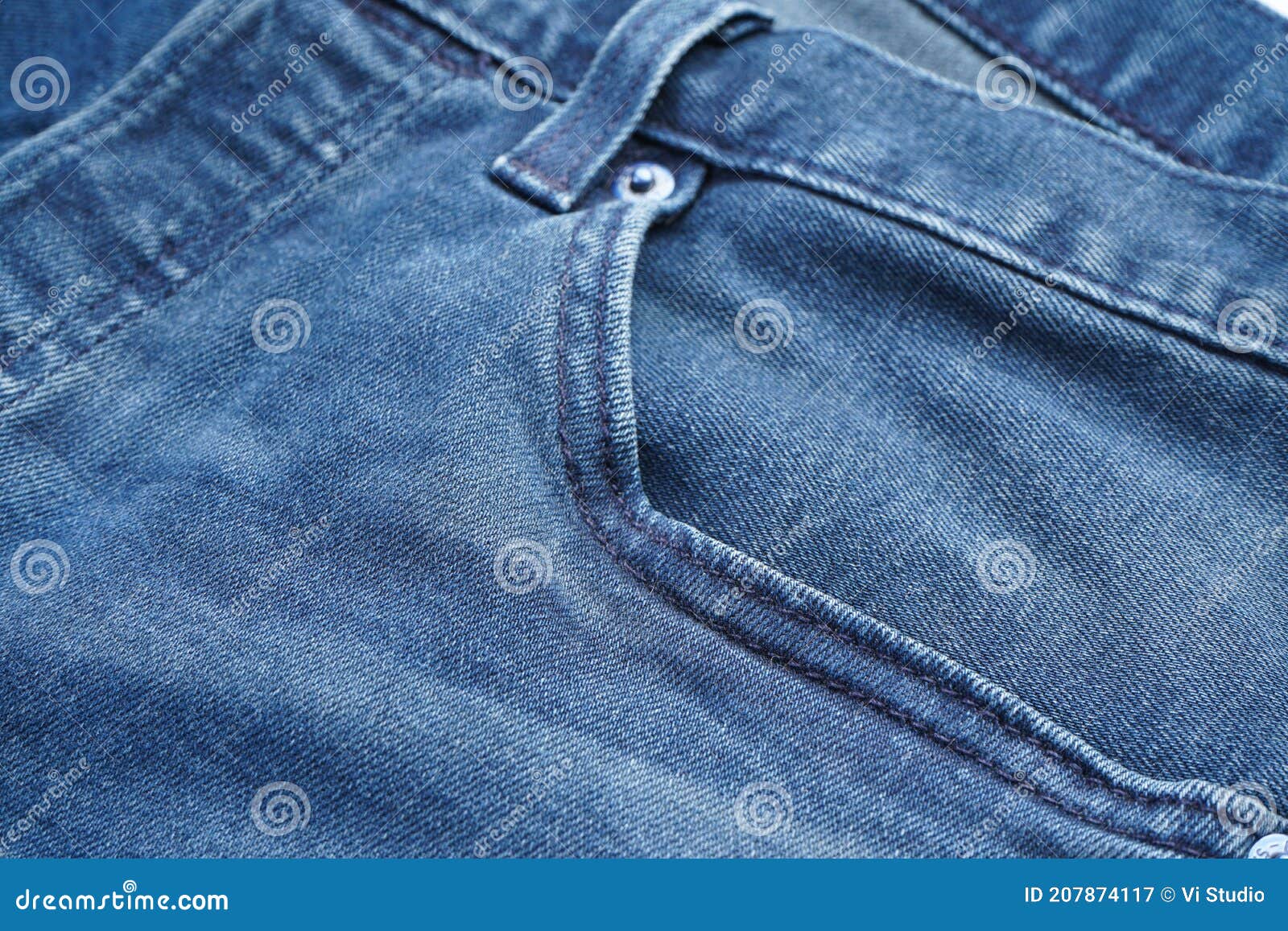 Front Jeans Pocket, Modern Jeans Close-up Stock Image - Image of ...