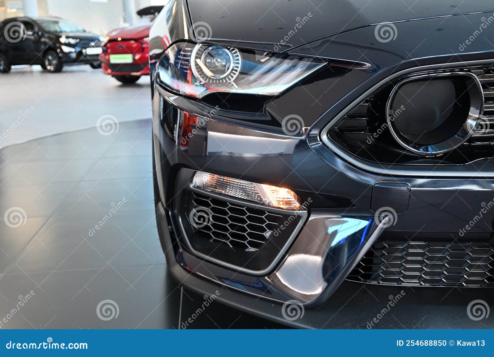 Front Lights Of New Model Of Ford Mustang Editorial Image Image Of classic-recreations-shelby-mustang-gt500-cr-is-an-810-hp-carbon-fiber
