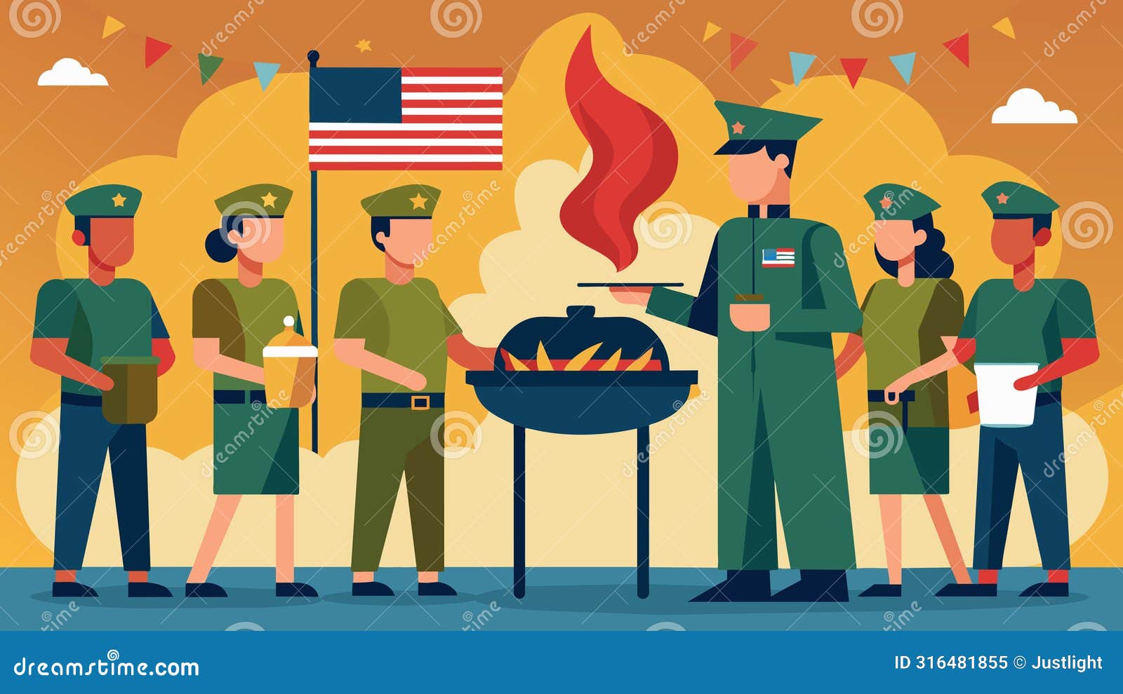from the front lines to the grill a bbq in honor of our courageous military personnel.  .