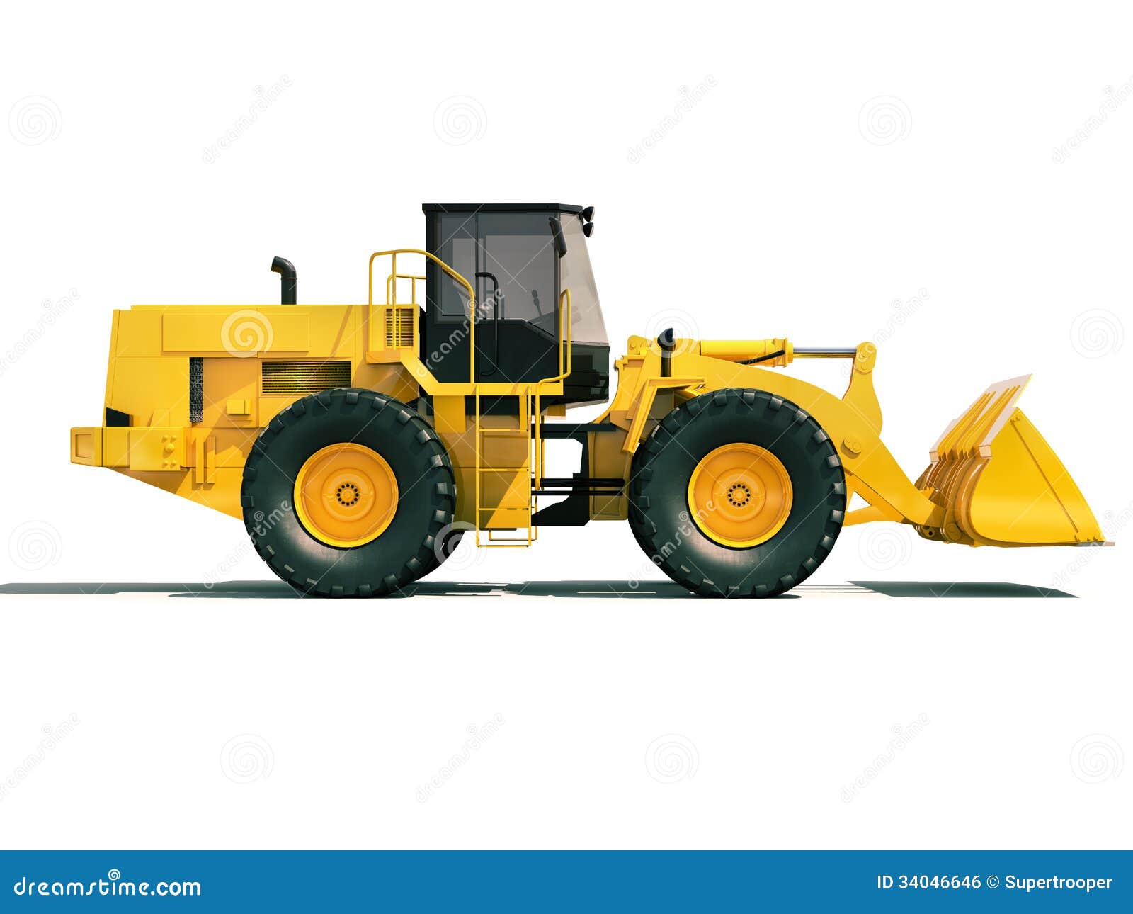 Front loader stock photo. Image of heavy, motion, business 34046646