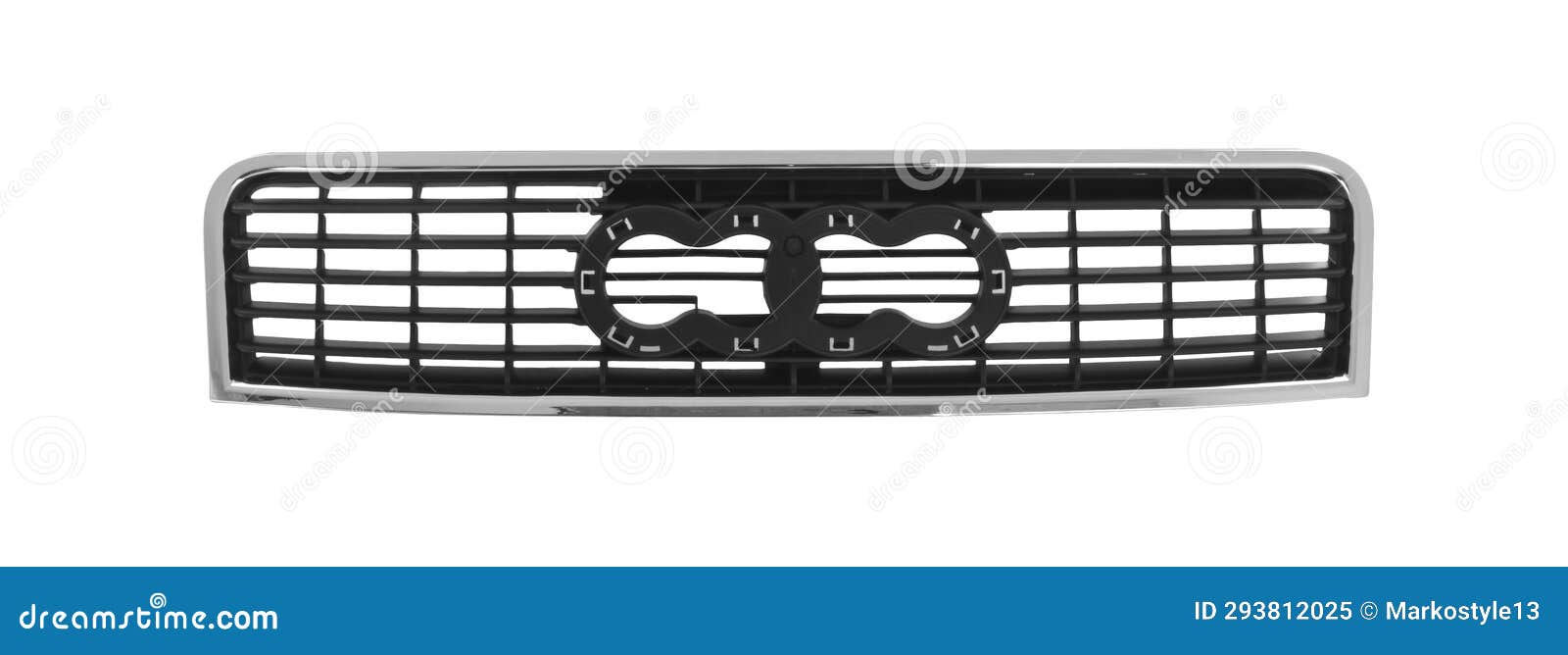 bumper grille, plastic, chrome