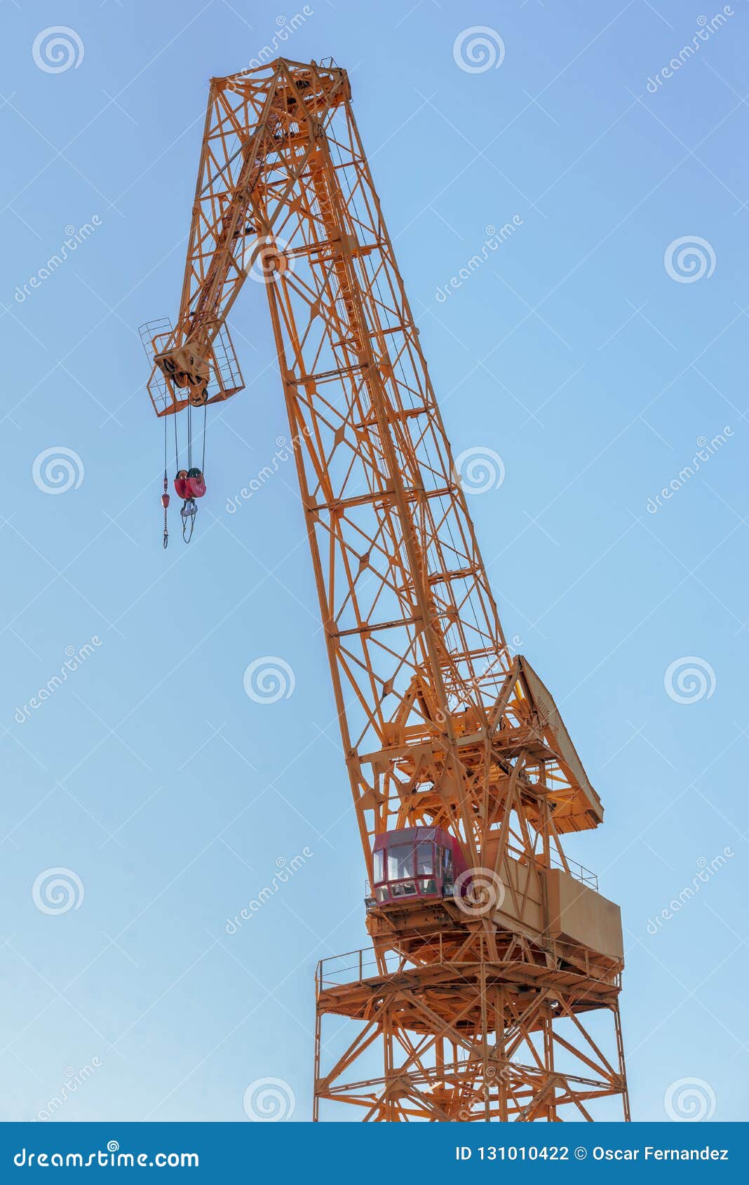 Front of a naval crane stock photo. Image of angle, view 131010422