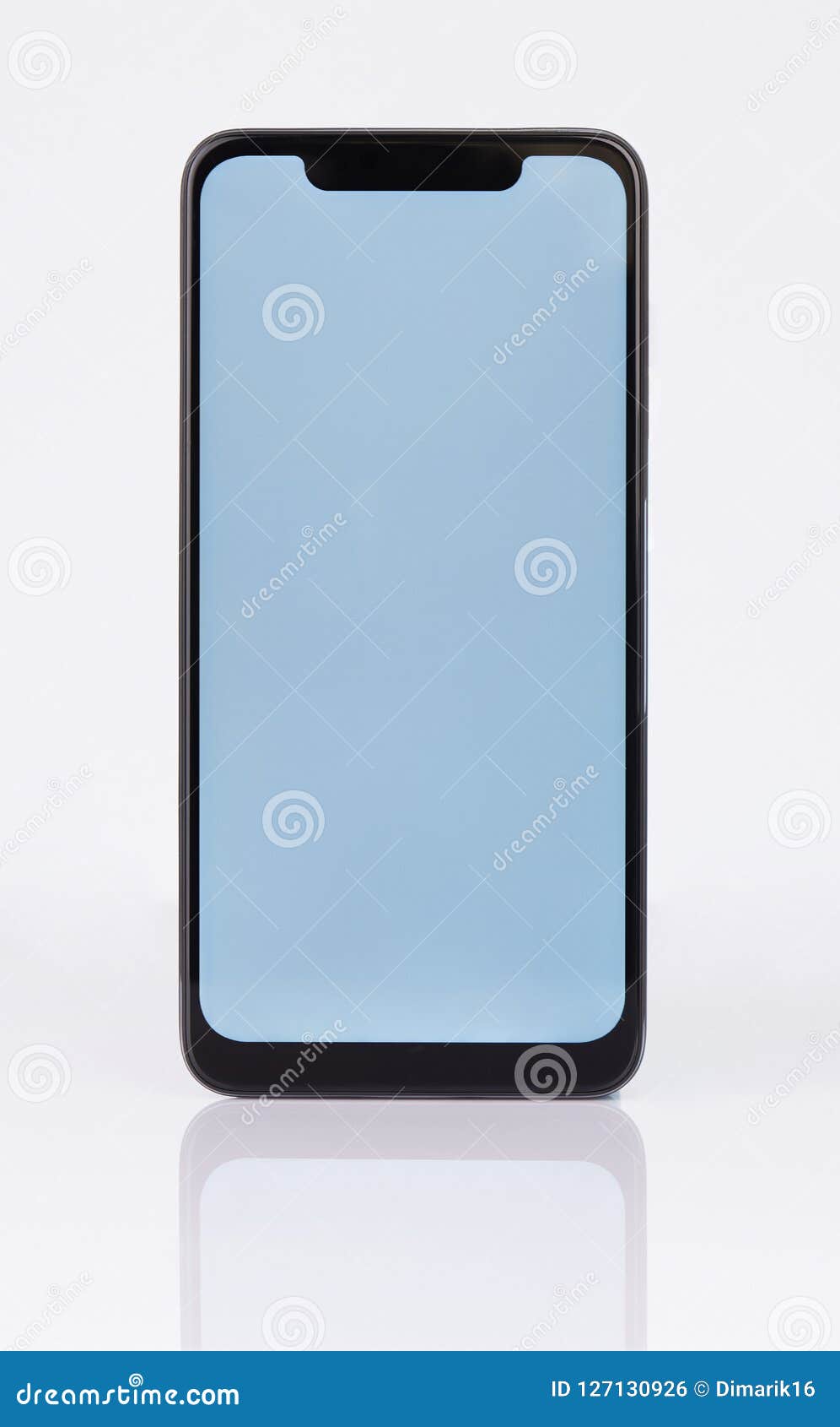 Front Side Of Modern Smartphone Stock Photo Image Of Electronics