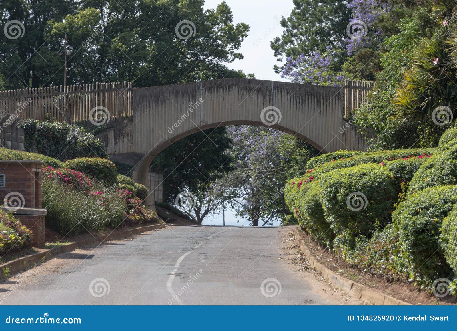 A Overhead Bridge stock photo. Image of holes, pilers 134825920