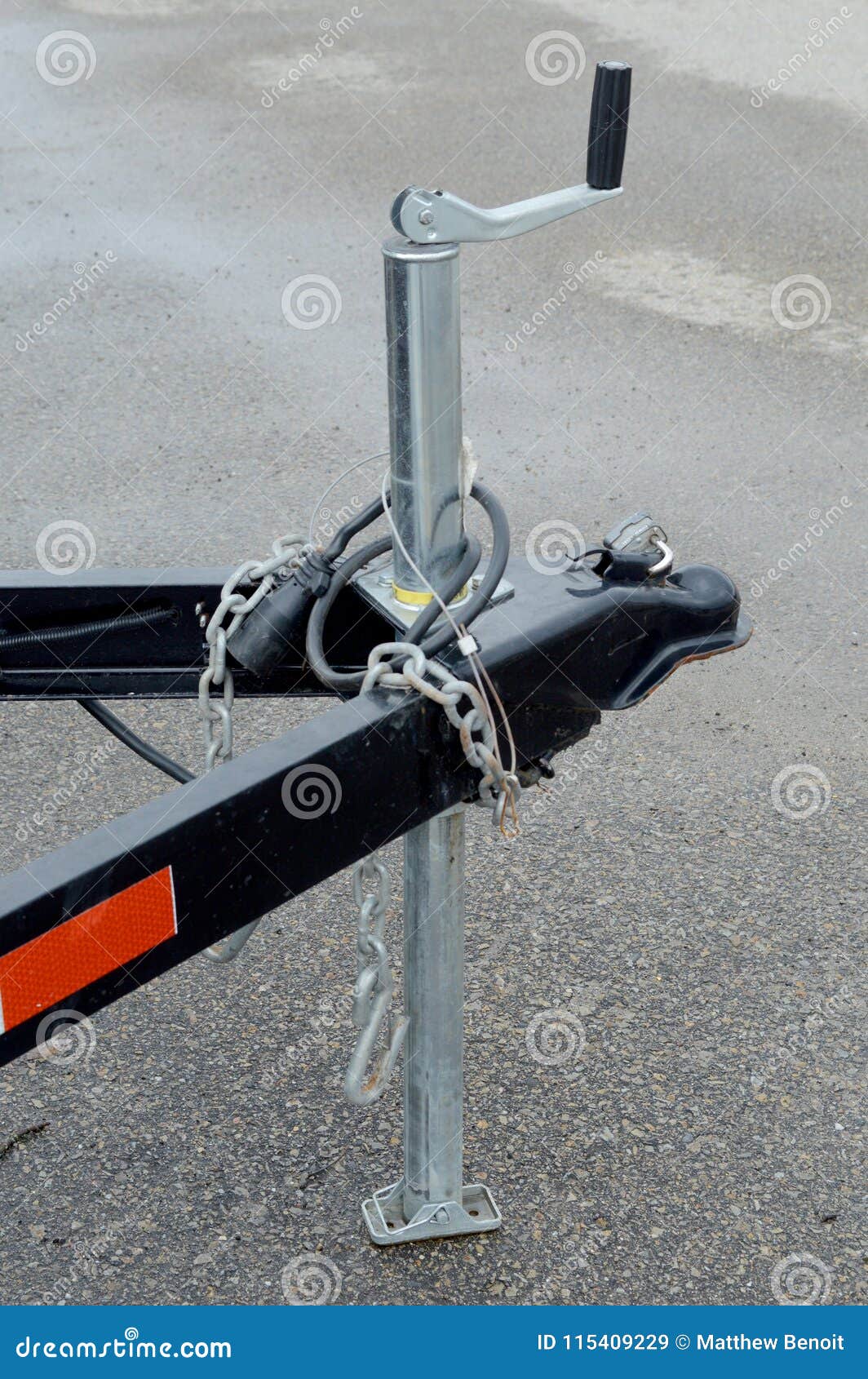 Front of a Trailer Hitch stock image. Image of transportation 115409229