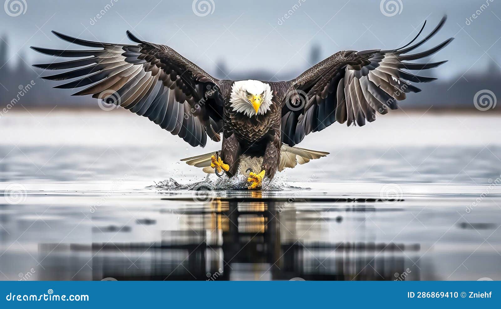 Eagle Of The Sea A Striking Environmental Portraiture Poster Royalty