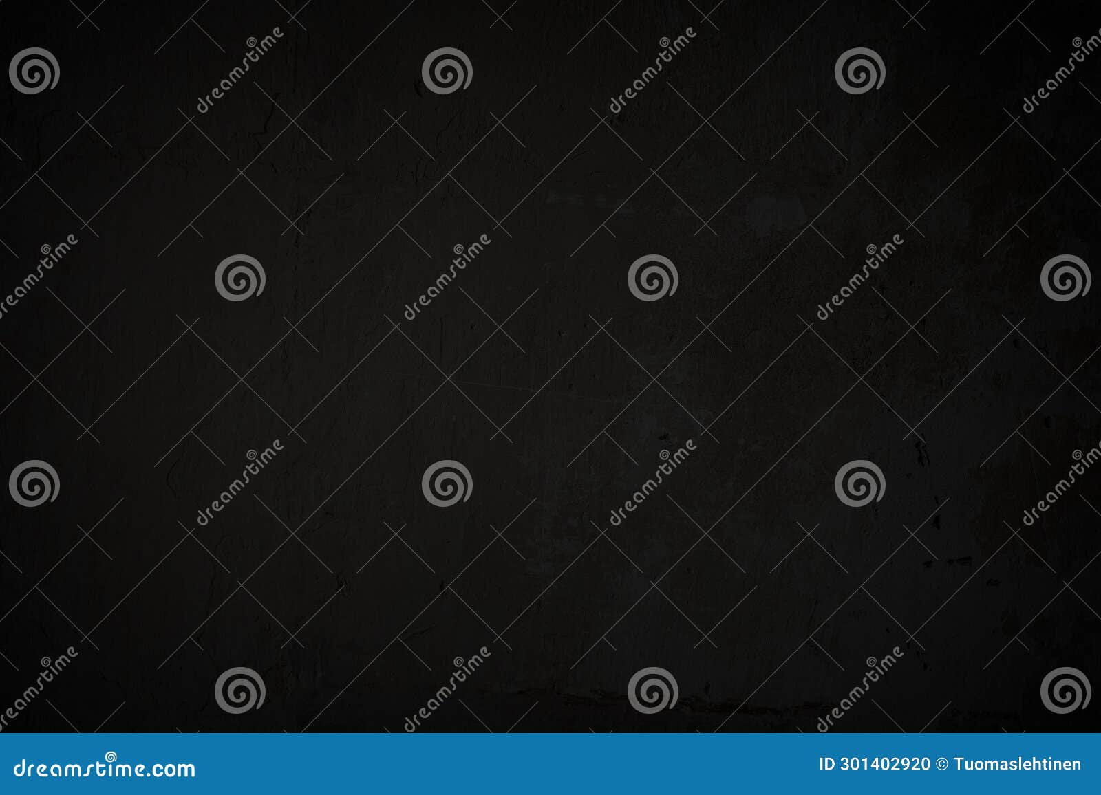 Front View of Dark Gray, almost Black, Weathered and Aged Concrete Wall