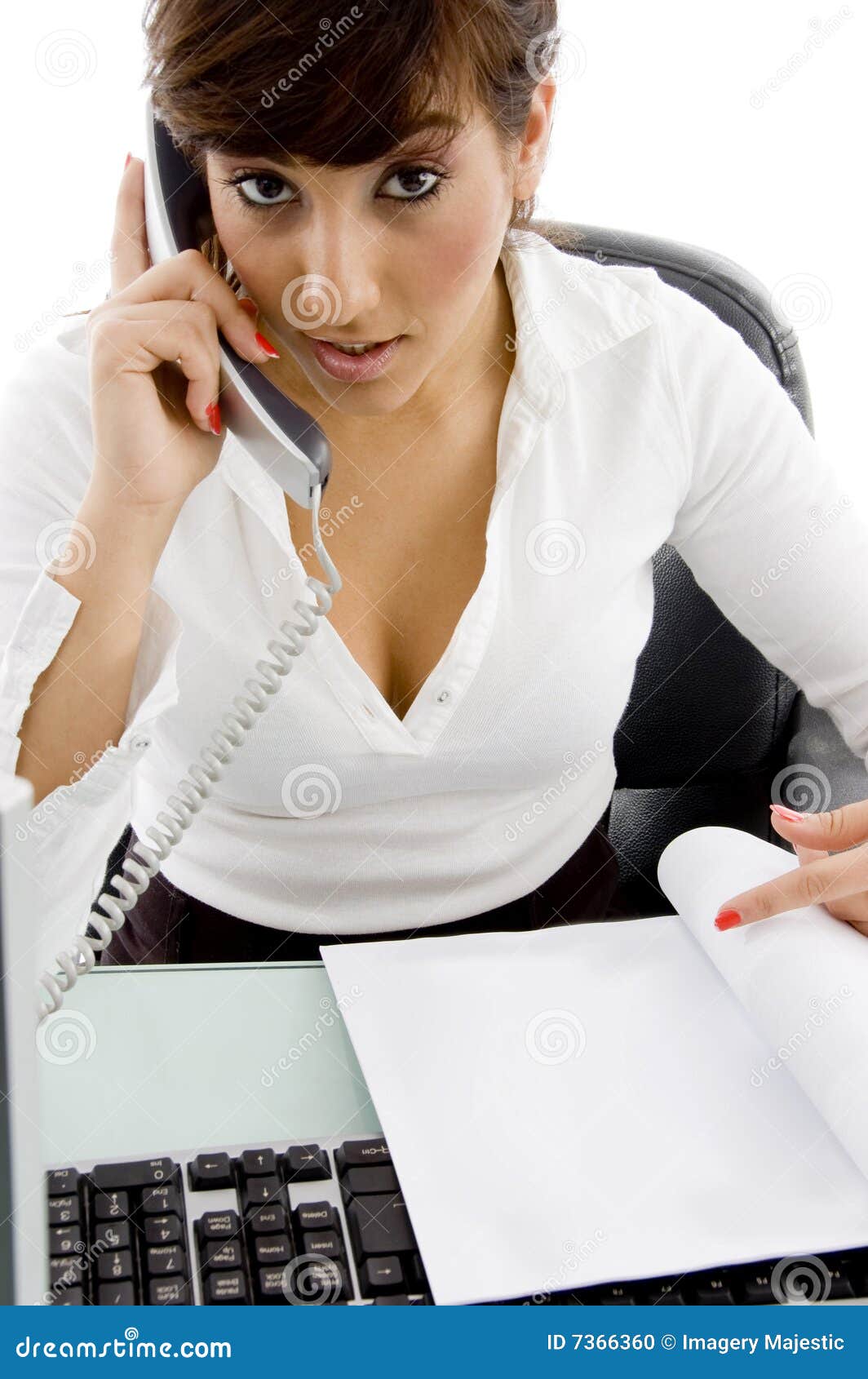 Front View of Female Lawyer Interacting on Phone Stock Photo Image of