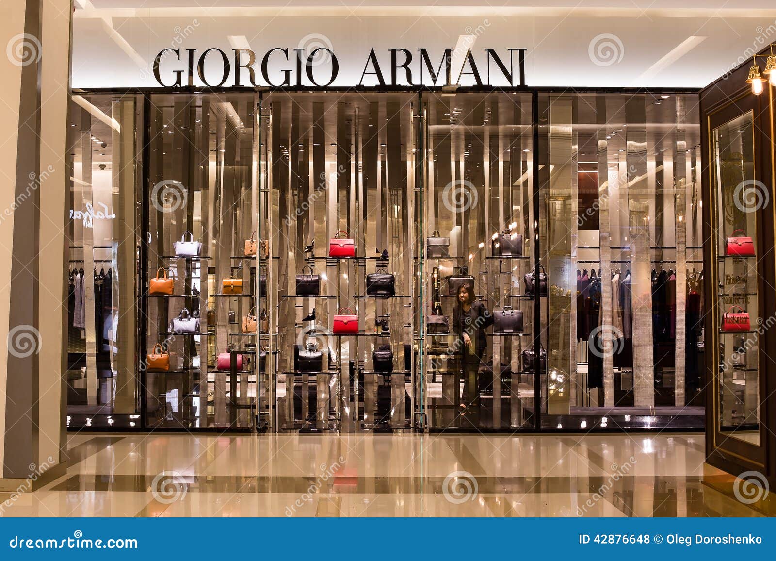 Front View of Giorgio Armani Store in Siam Paragon Mall, Bangkok Editorial  Stock Photo - Image of architecture, design: 42876648
