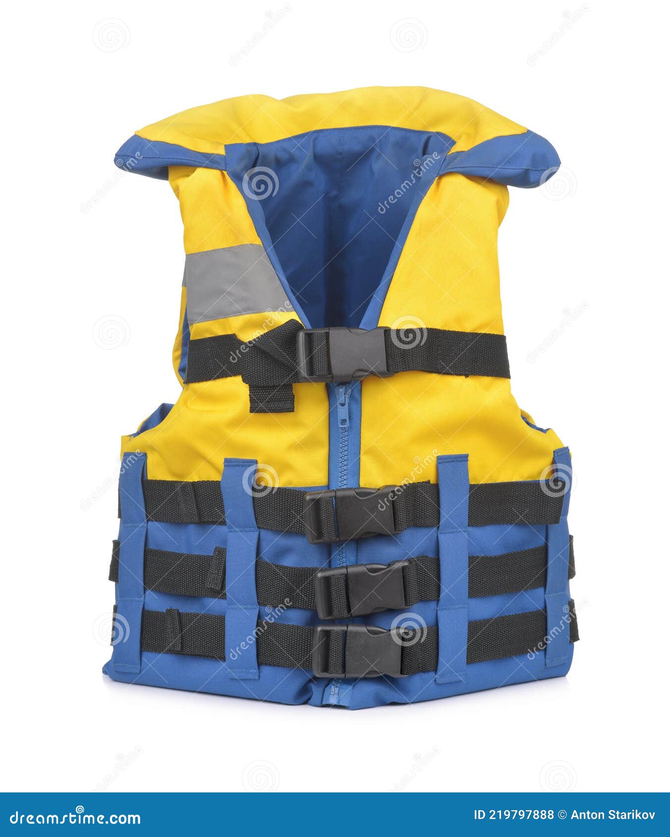 Front View of Sailing Life Jacket Stock Photo - Image of background ...