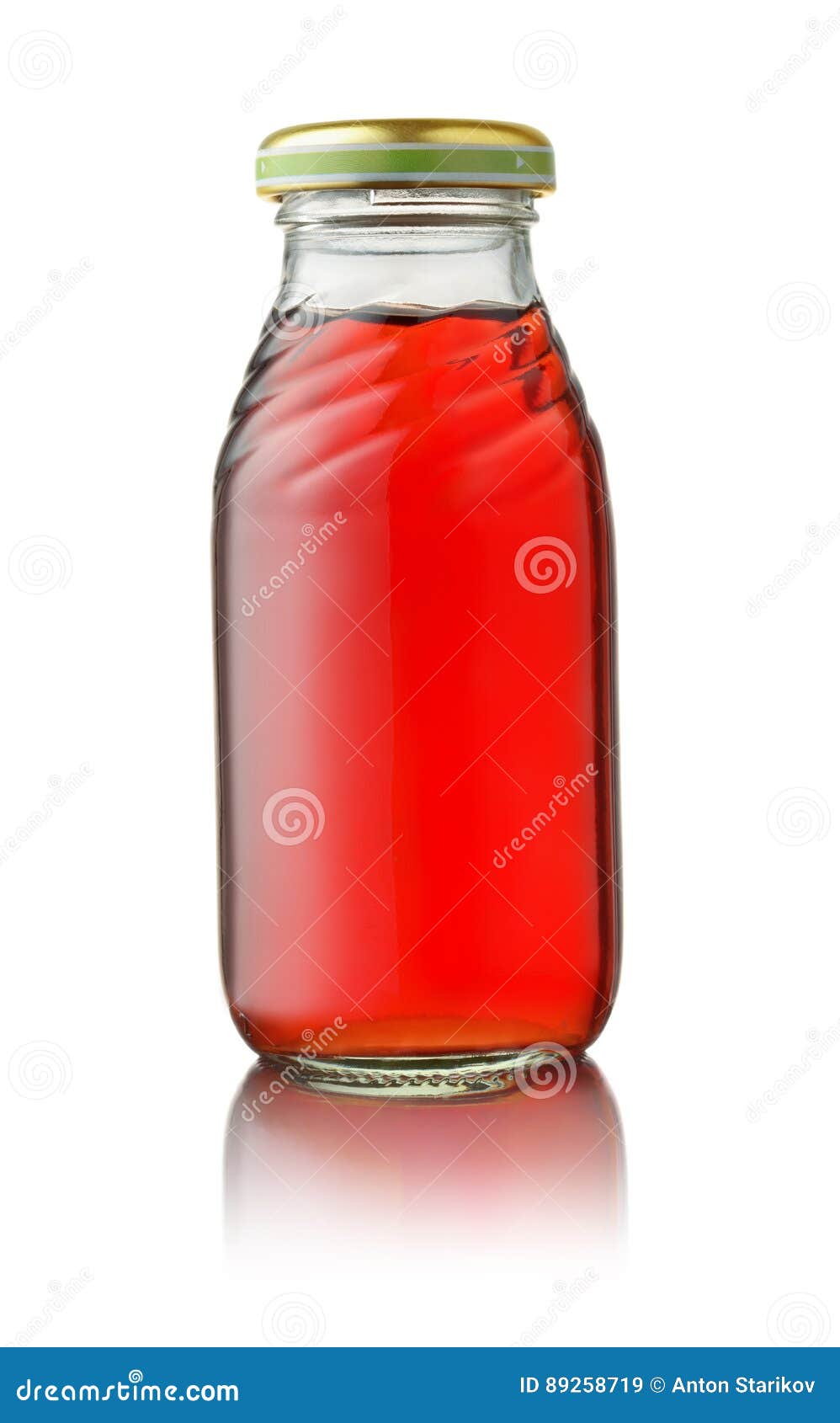 Front View of Small Glass Juice Bottle Stock Image Image of grape