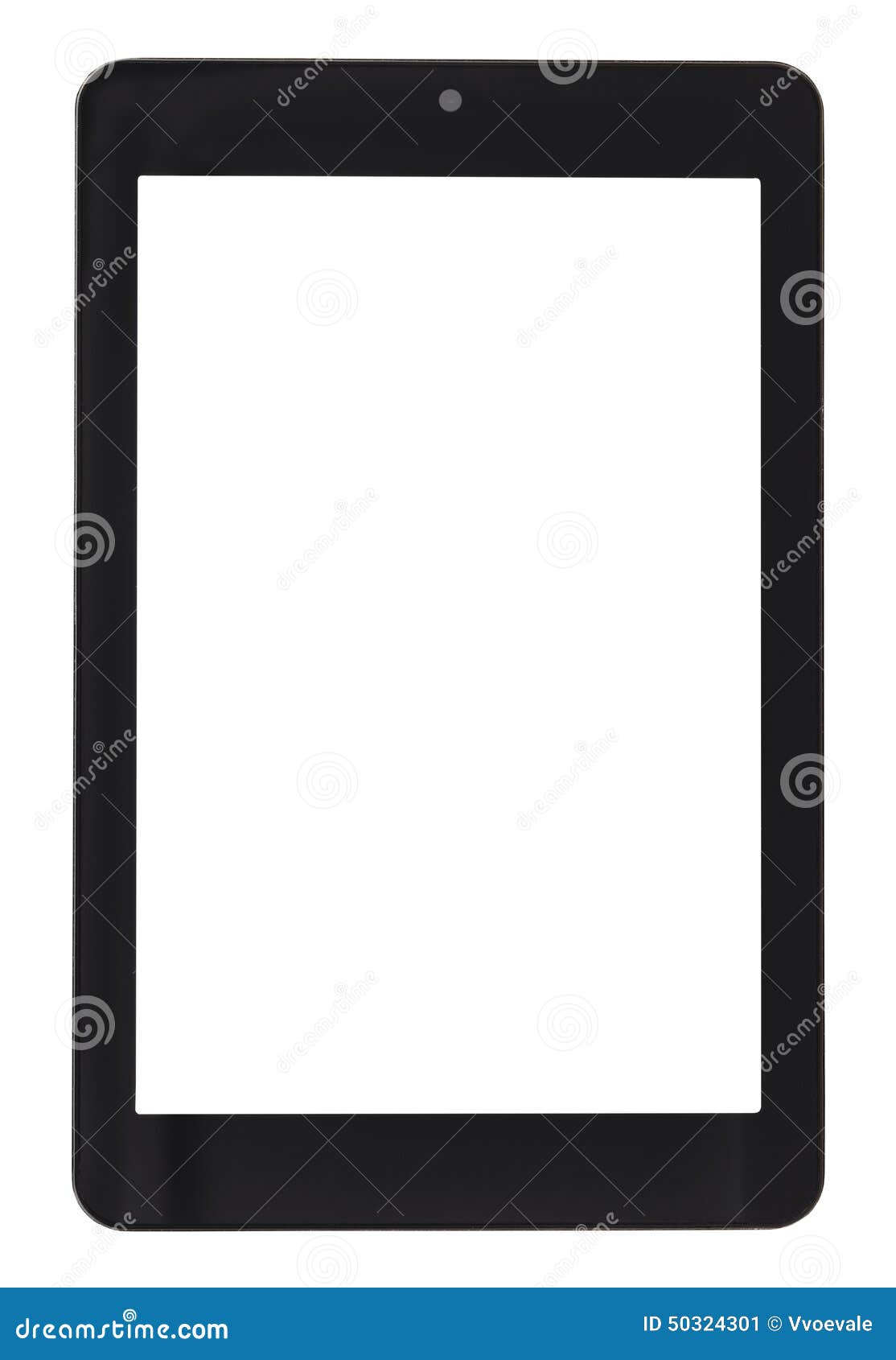 Front View of Tablet Pc with Cutout Screen Stock Image - Image of ...