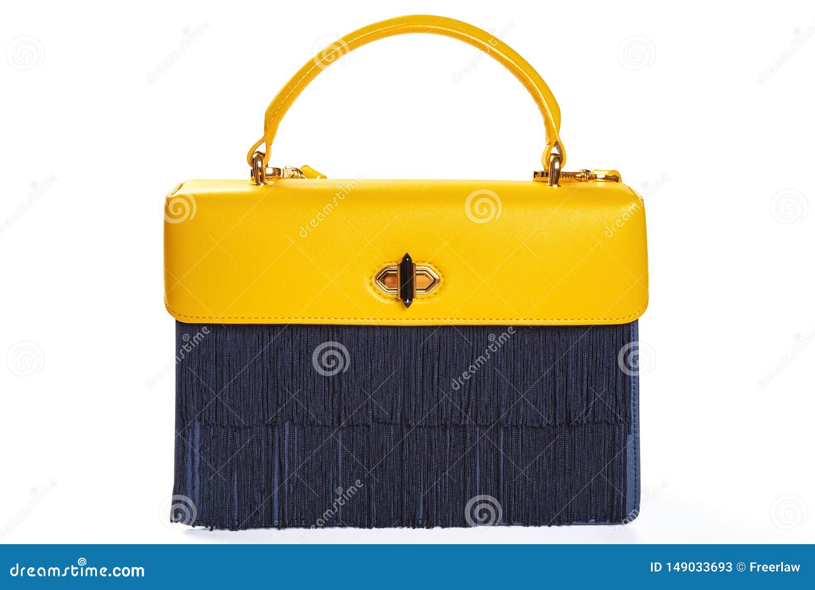 Bag, Ladies Bag On The White Background. RoyaltyFree Stock Photo