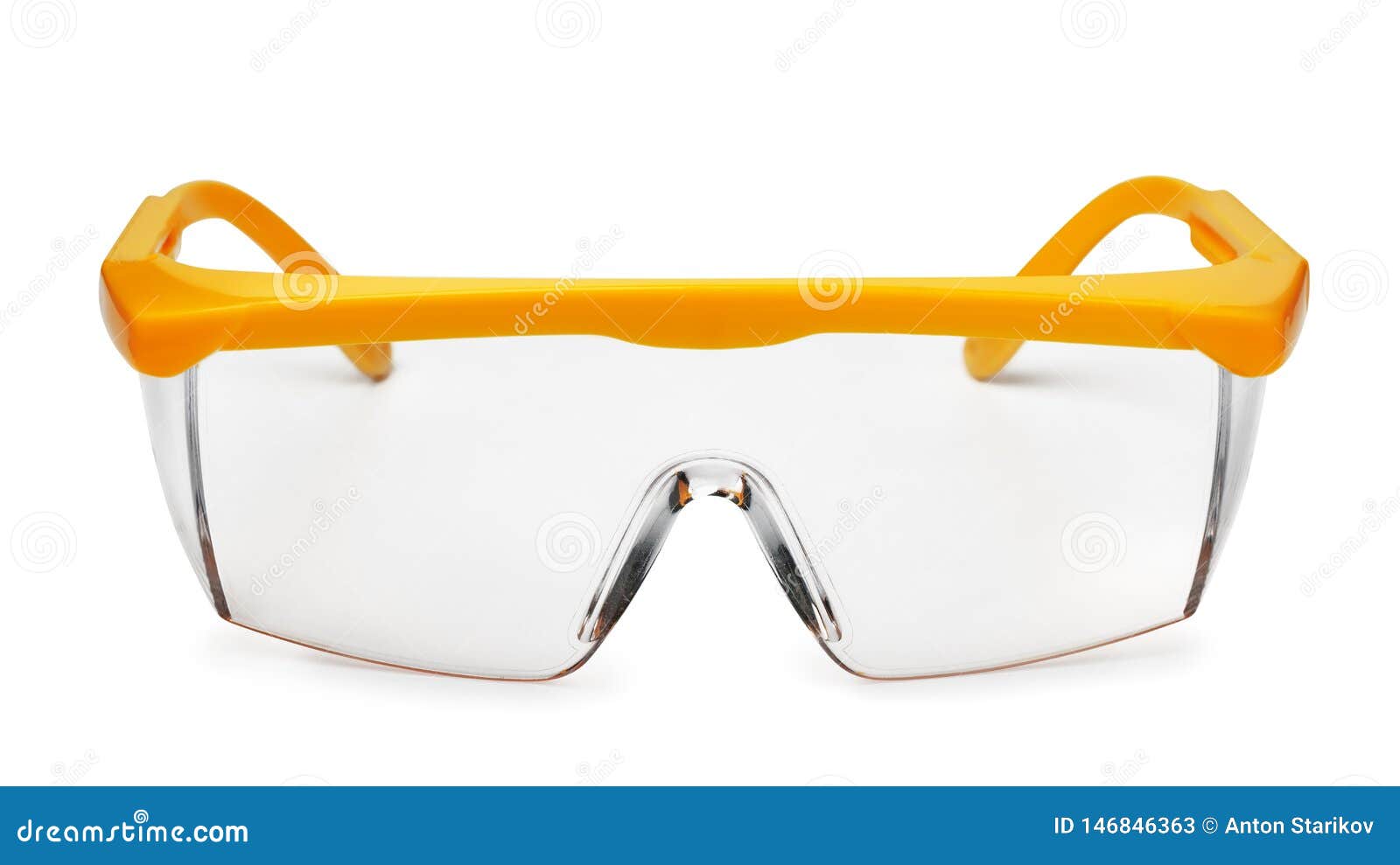 Download Front View Of Yellow Plastic Safety Goggles Stock Image Image Of Front Personal 146846363 Yellowimages Mockups