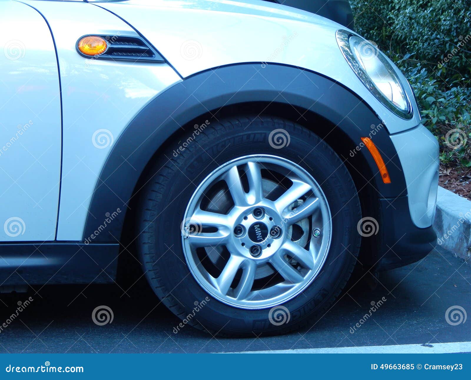 Front Wheel MiniCooper editorial image. Image of auto 49663685