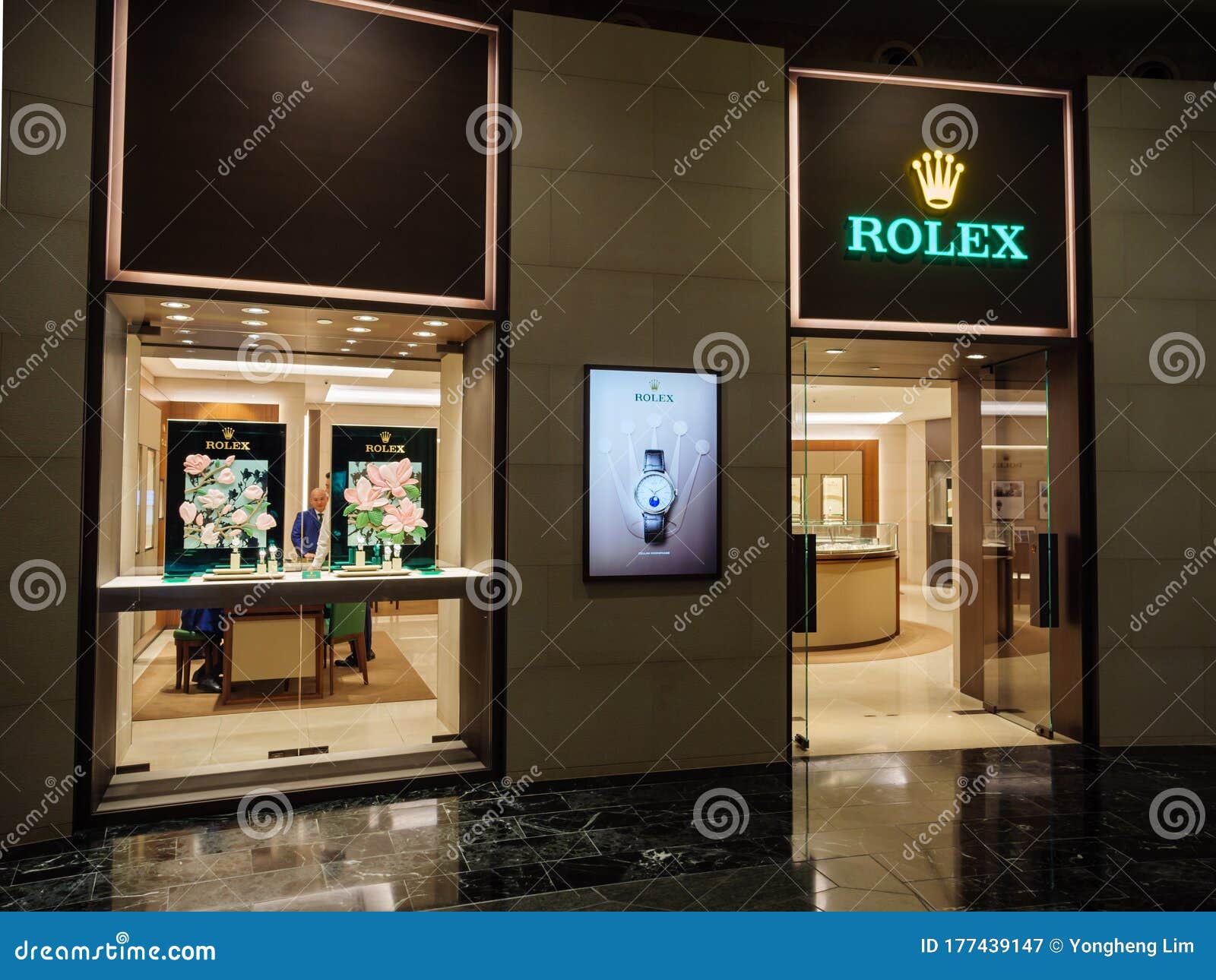 Frontage Of A Rolex Luxury Watch 