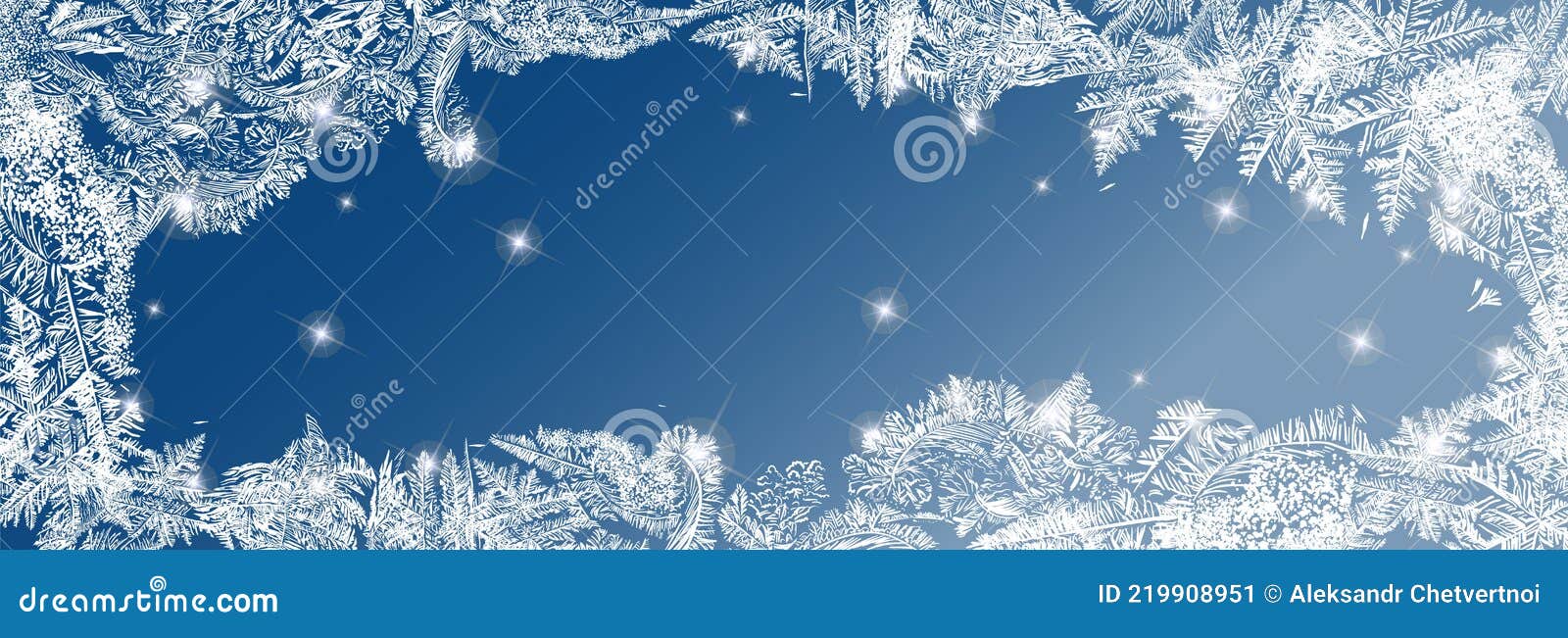 Frost, Christmas, Winter Holiday Background Element. Can Be Used for a