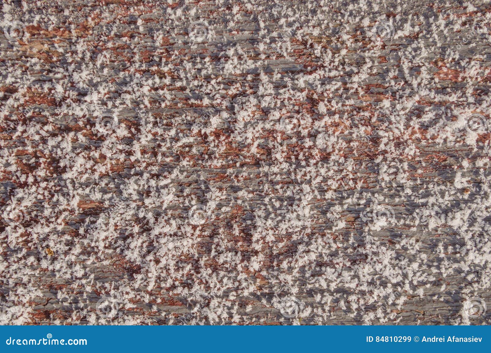 Frost on the painted board stock image. Image of frosty 84810299