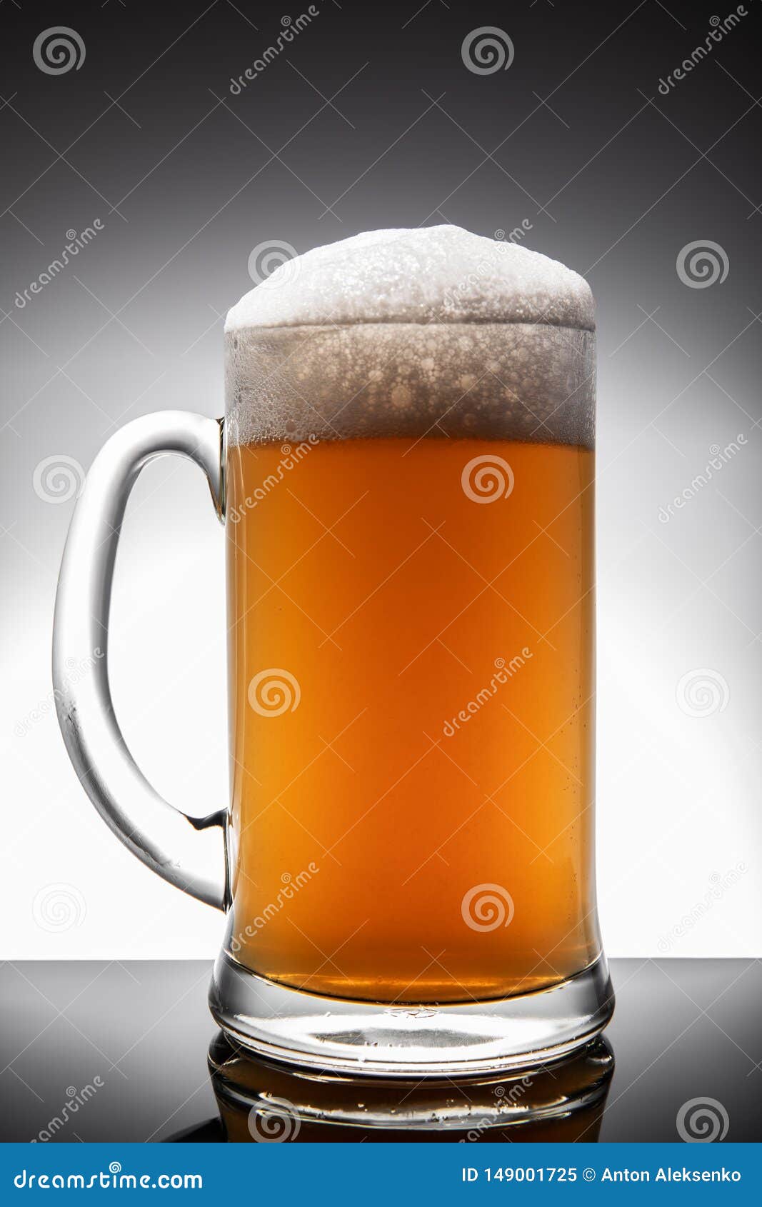 Frosted Beer Mug Isolated on a White Background Stock Image Image of