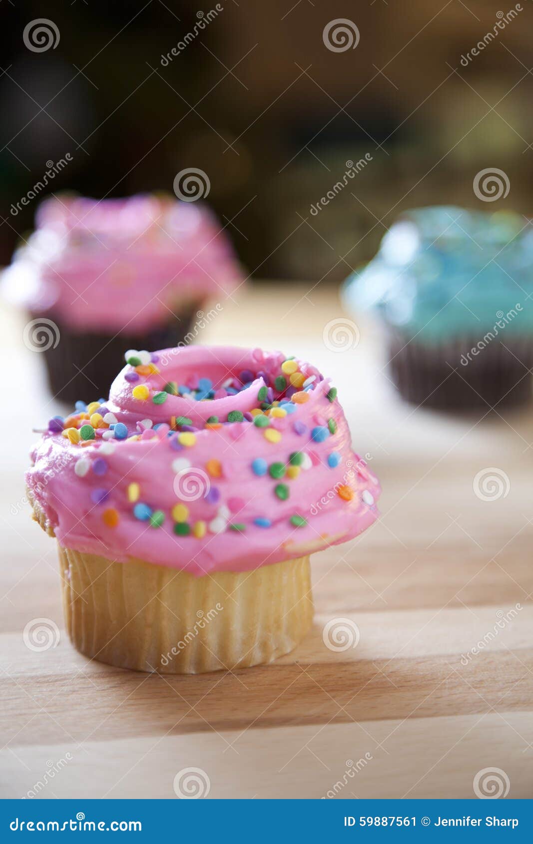 Frosted cupcakes stock image. Image of cake, snack, junk 59887561