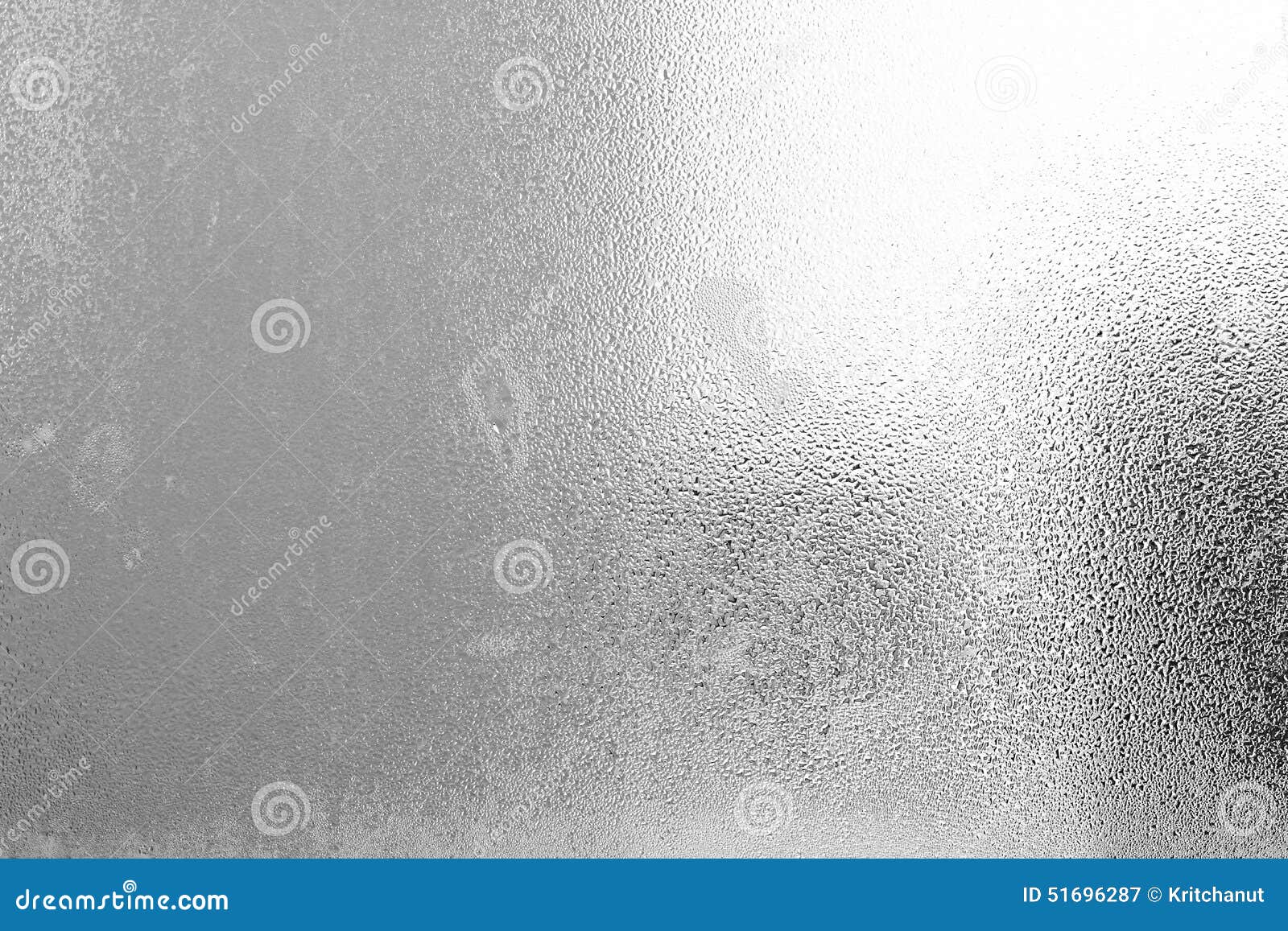 frosted glass texture with water drops & steam