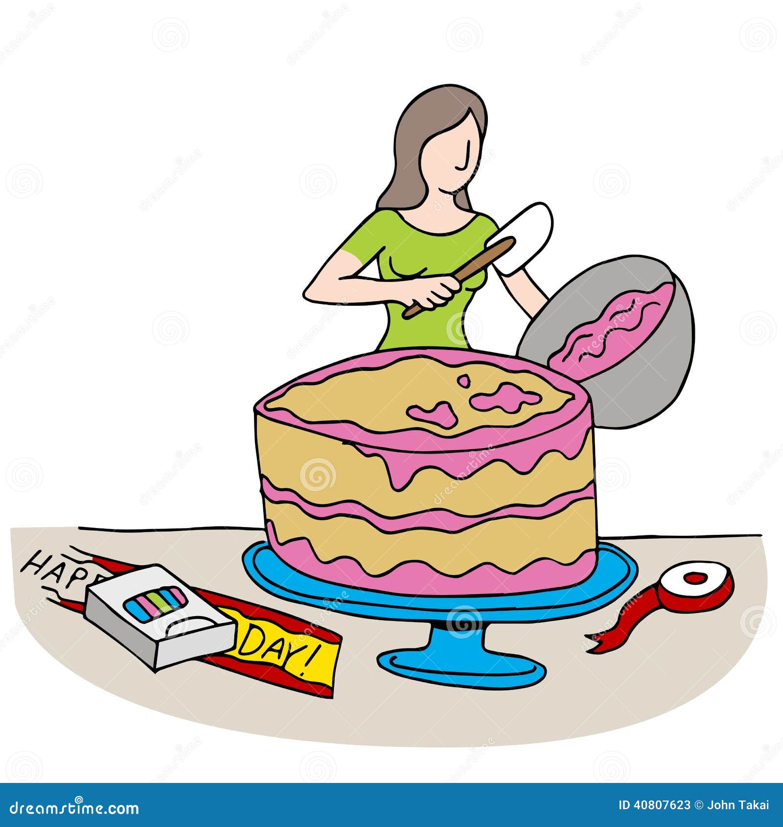 Frosting Cake stock vector. Illustration of clipart, cartoon 40807623