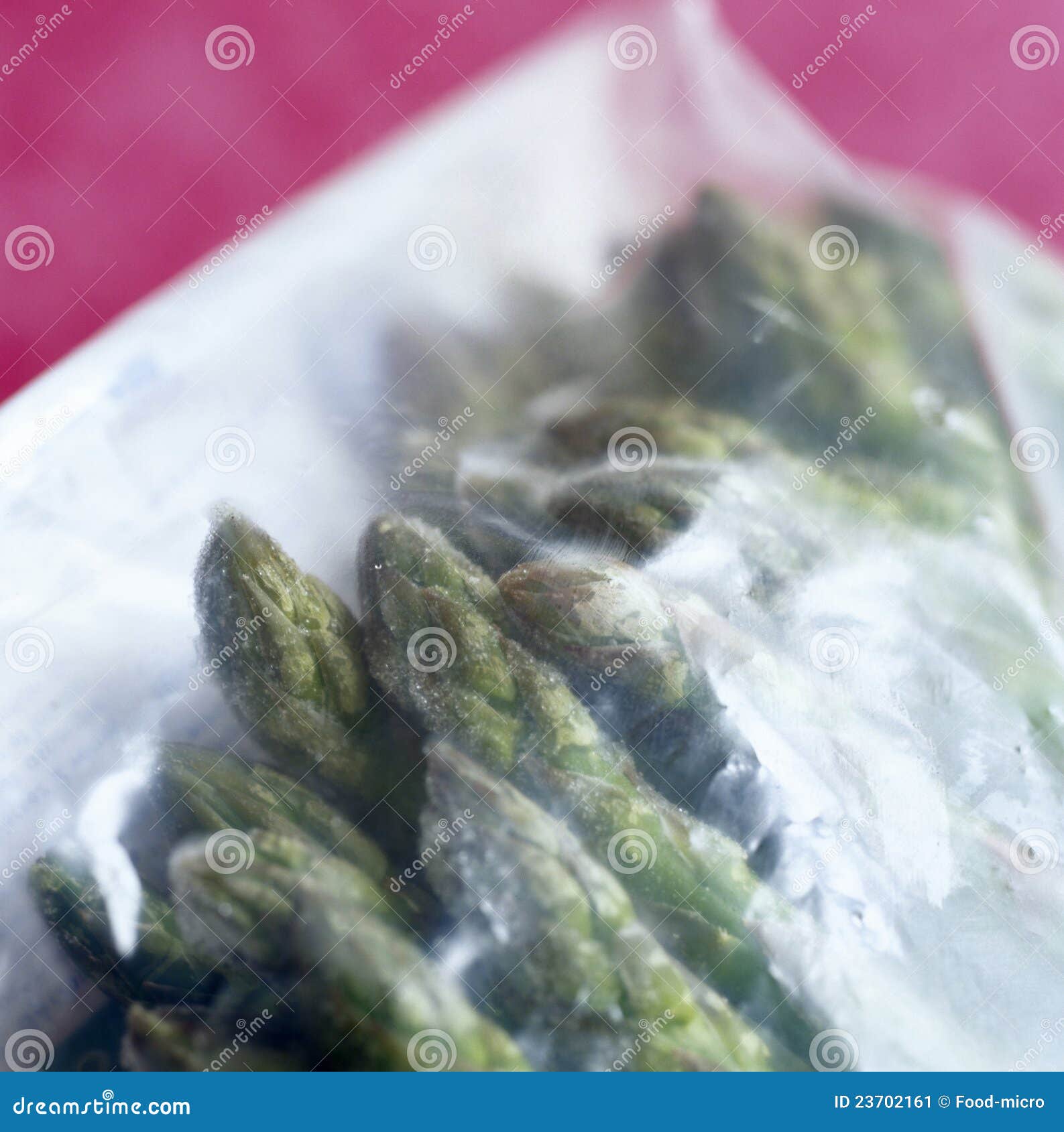 Frozen Asparagus in a Plastic Bag Stock Image Image of frozen