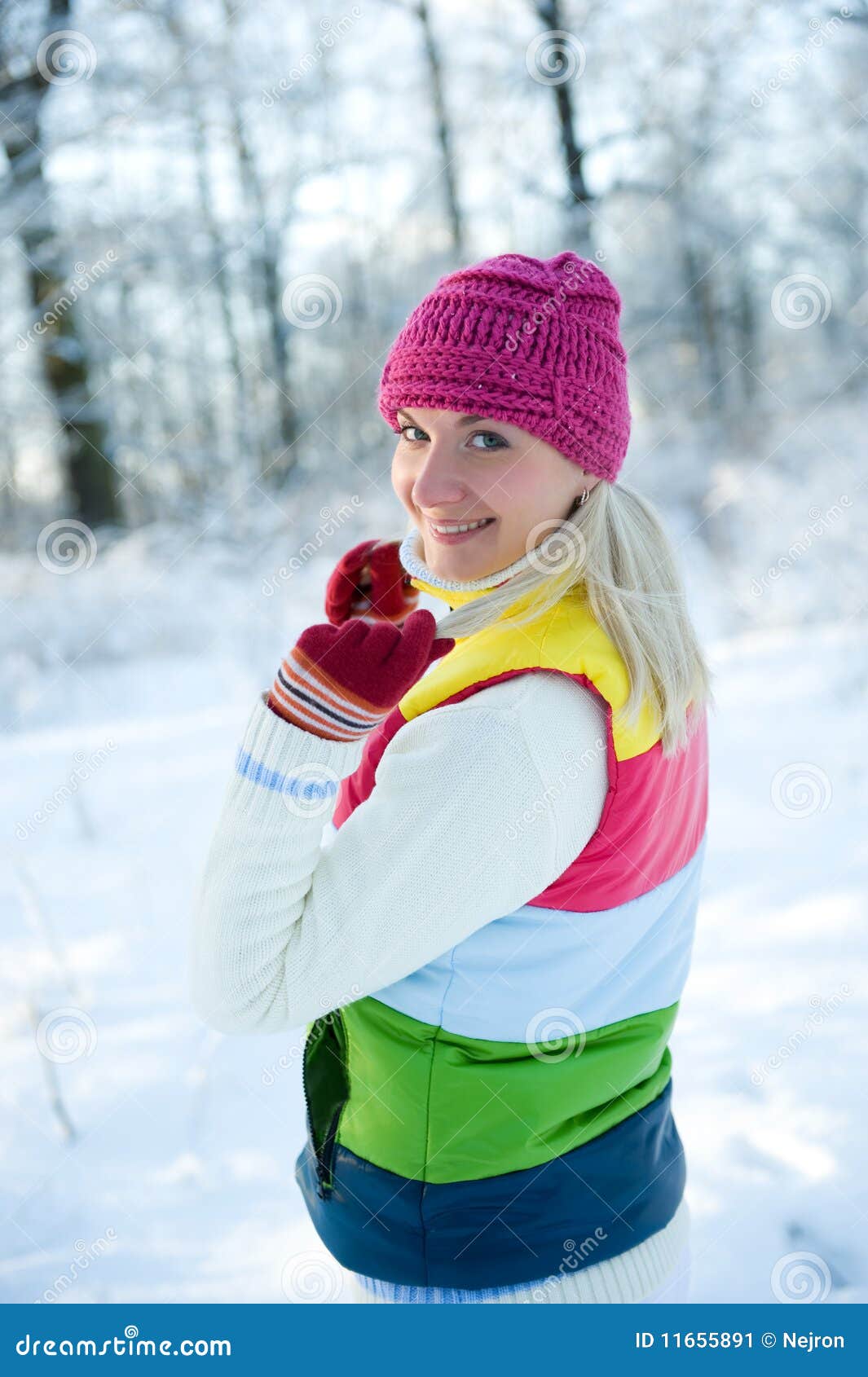 Frozen Beautiful Woman Stock Image - Image: 11655891