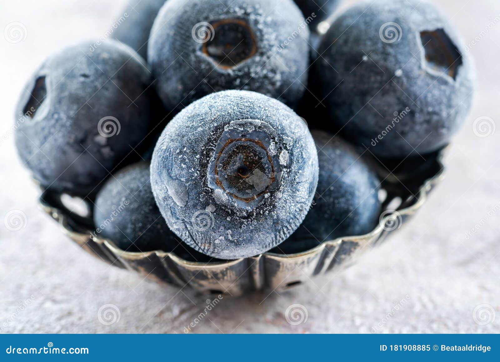 Frozen blueberries stock image. Image of natural, food 181908885