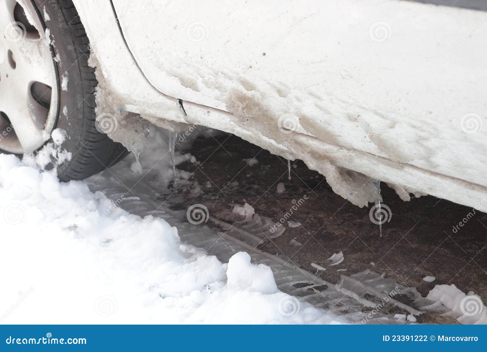 Frozen car stock photo. Image of travel, performance 23391222